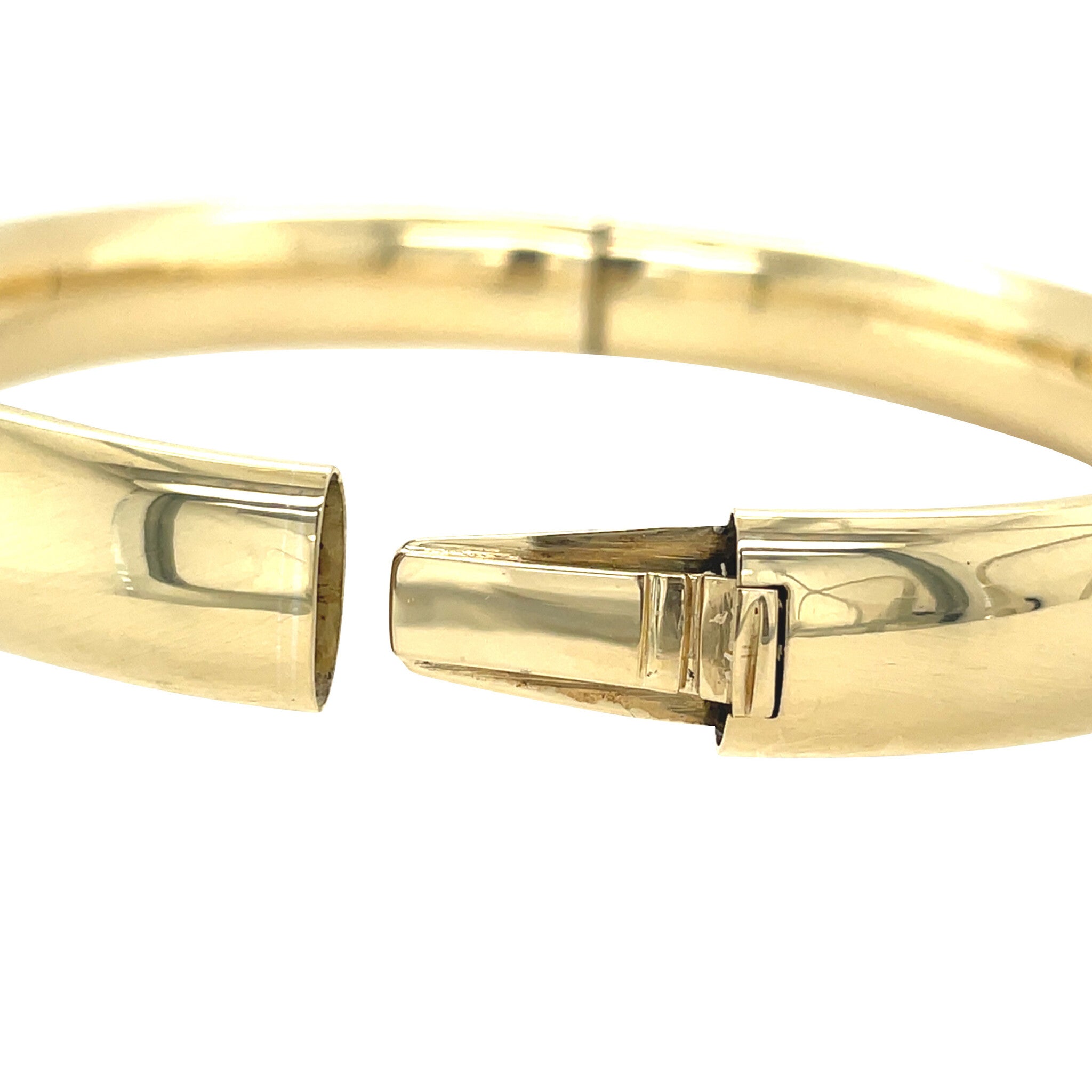 Gold smooth bangle 14 karat