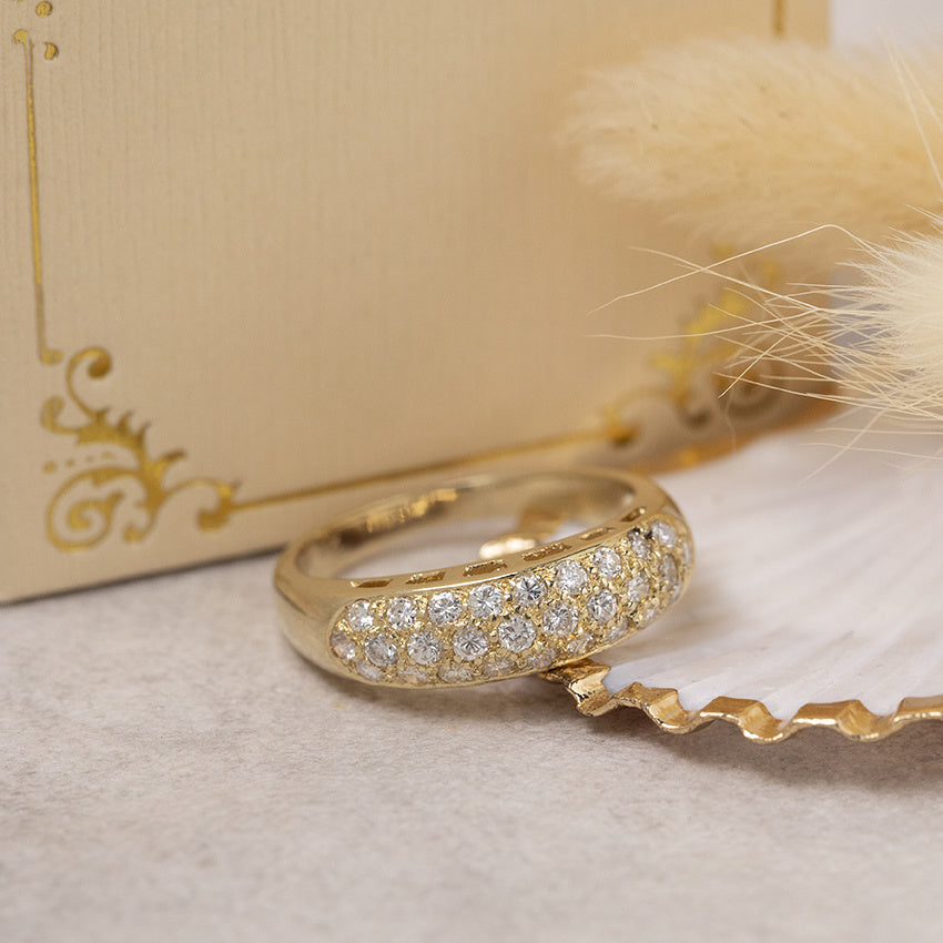 Gold ring with diamond 14 karat