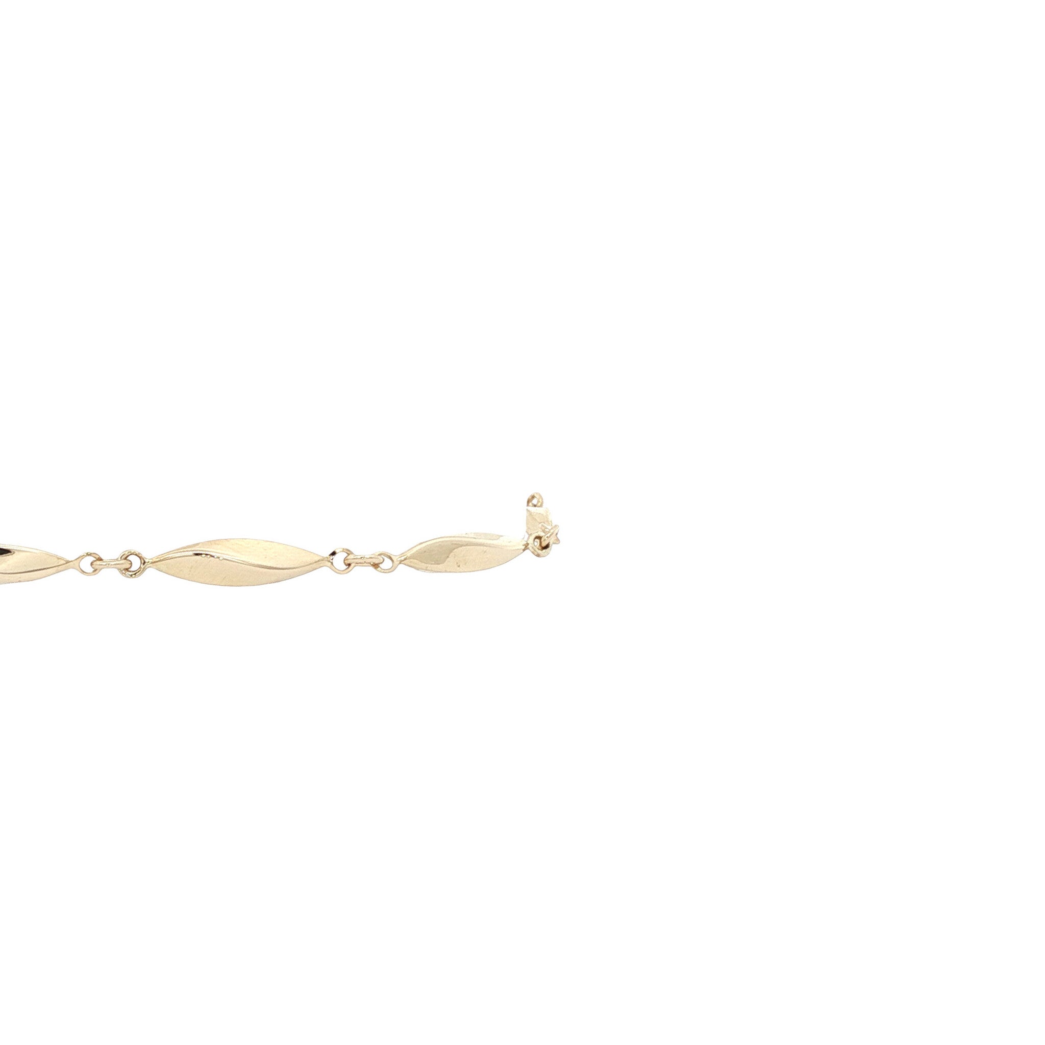 14 karat fancy gold bracelet, 18 cm
