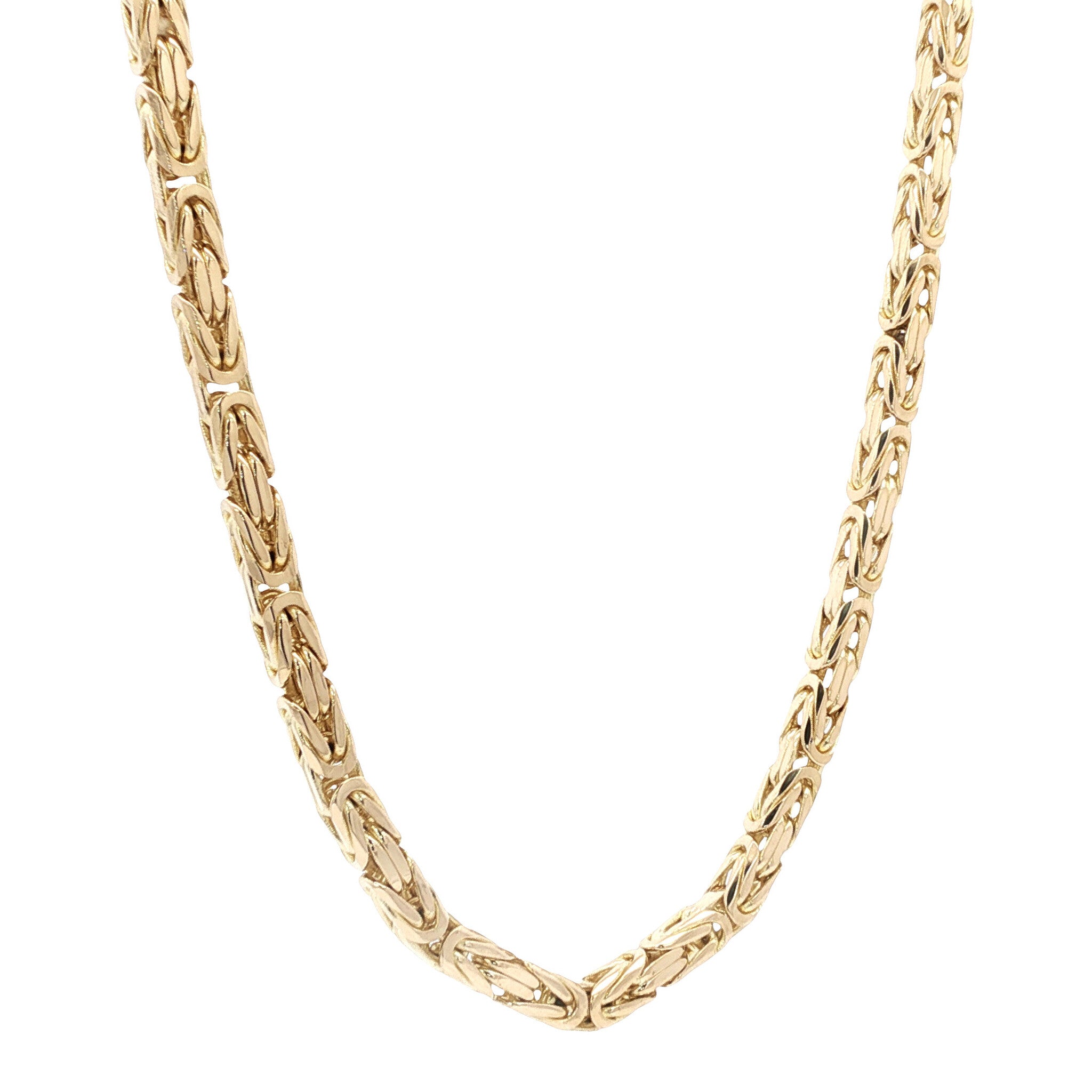 Gold king's necklace 60.5 cm 14 karat