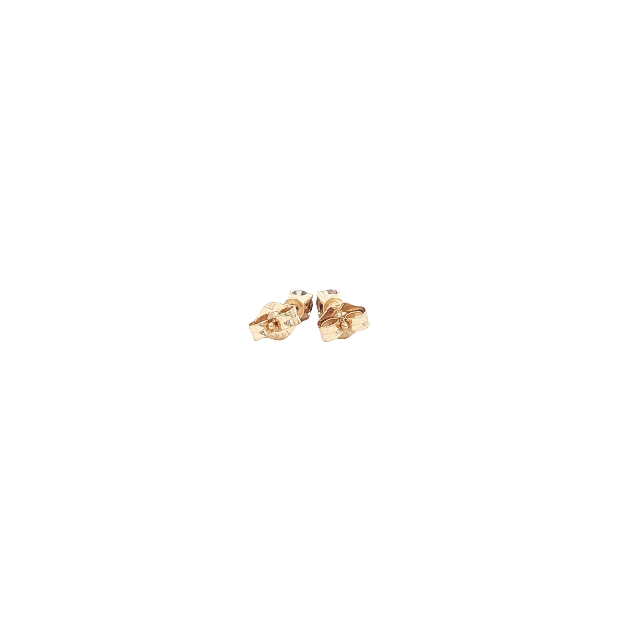 14-karat gold diamond stud earrings