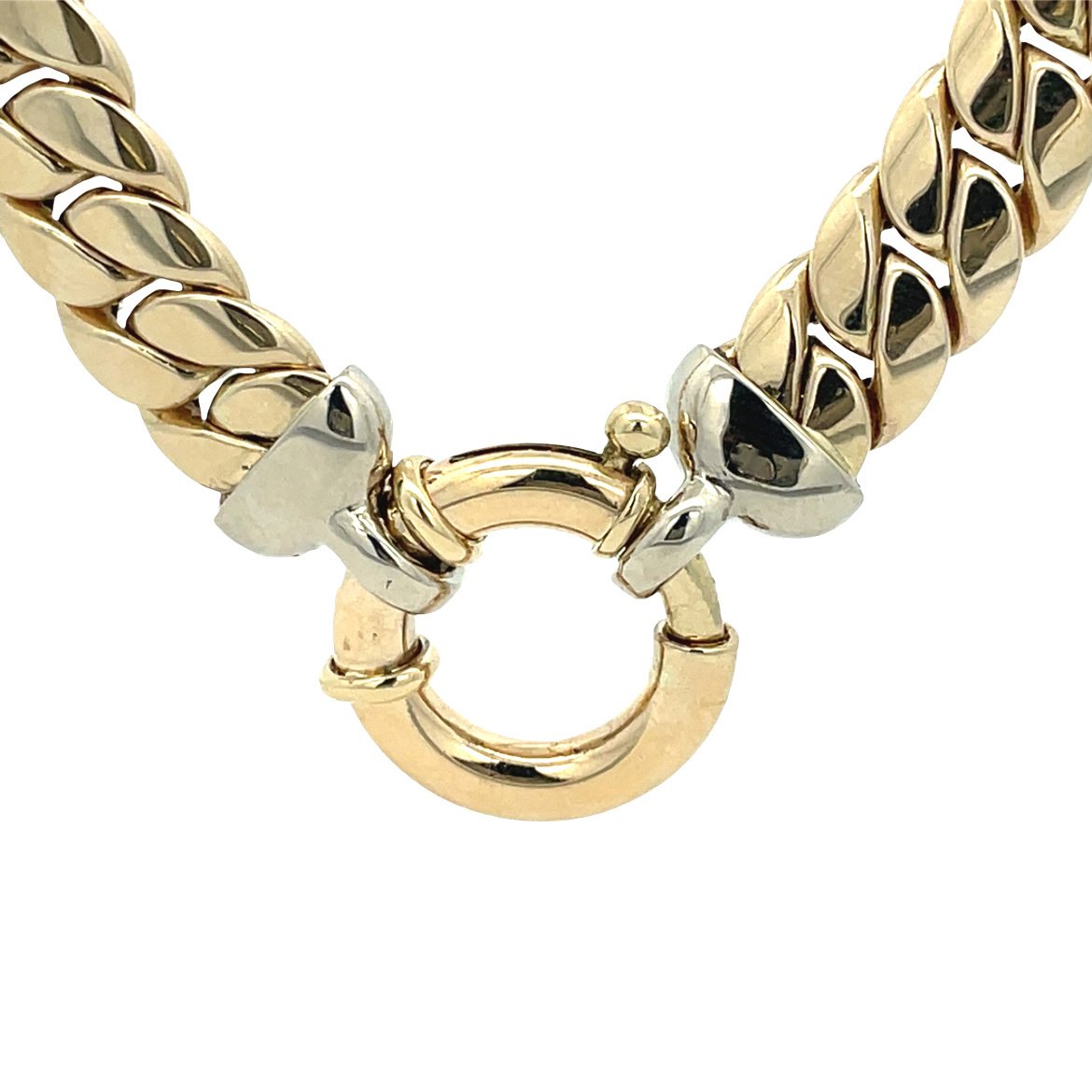 Gold gourmet necklace 50 cm 14 karat