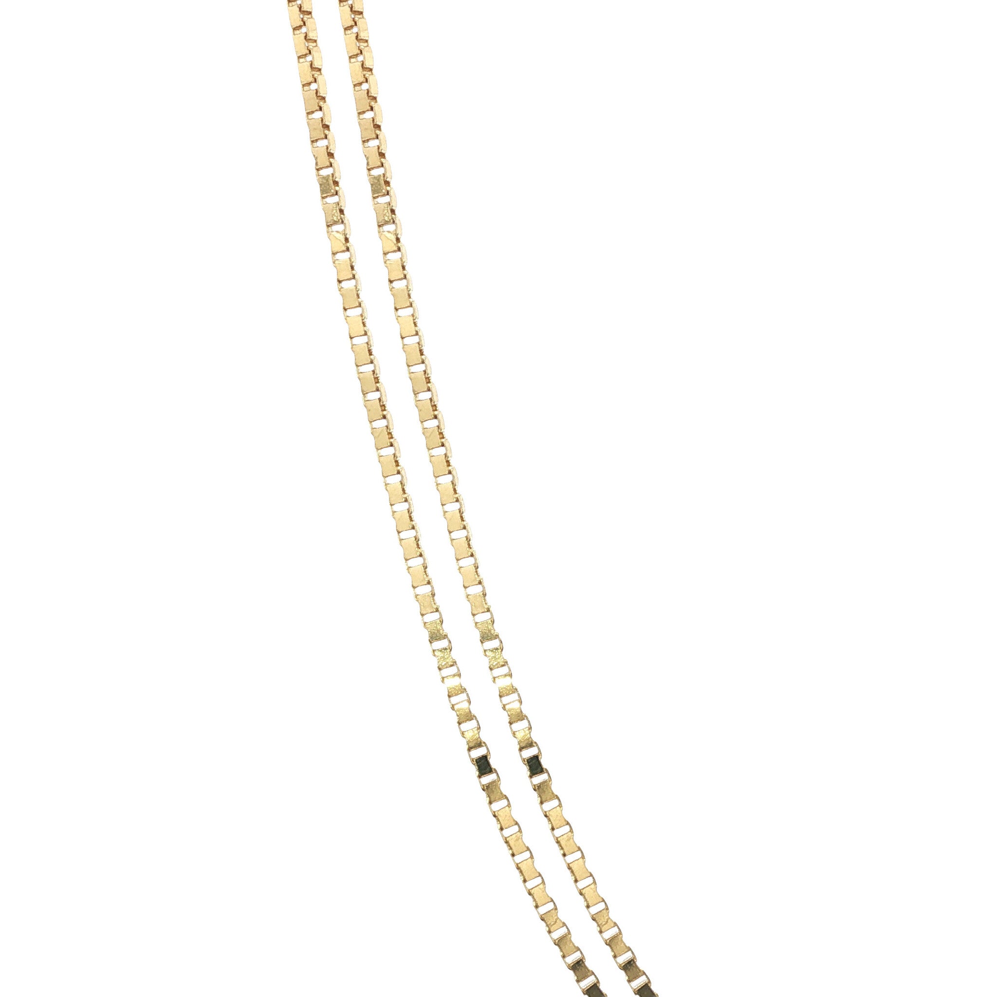 Gold length necklace Venetian 50.5 cm 14 karat