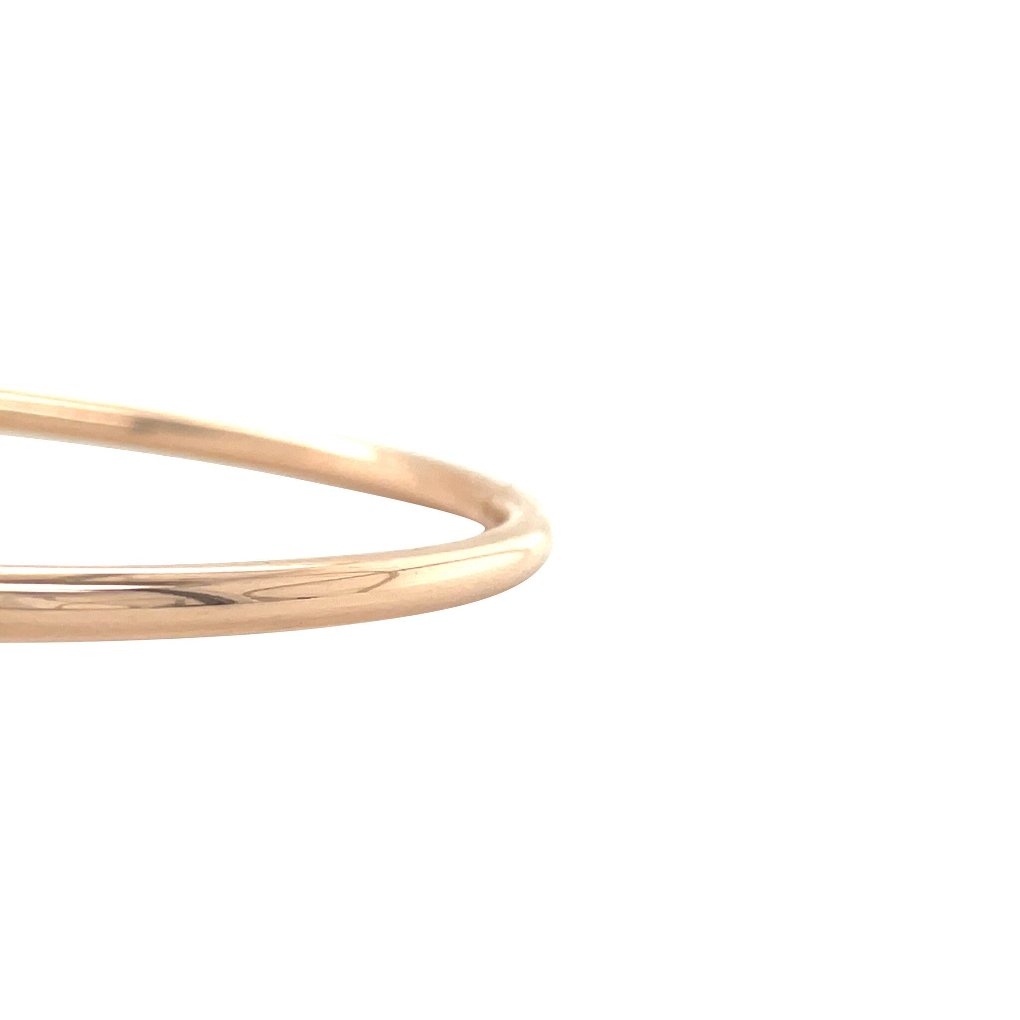 Rose-gold smooth bangle 14 karat