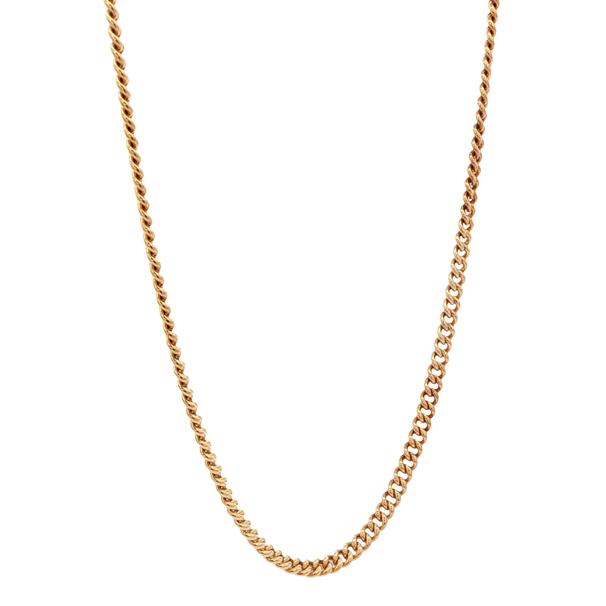 Gold gourmet necklace 53 cm 14 karat