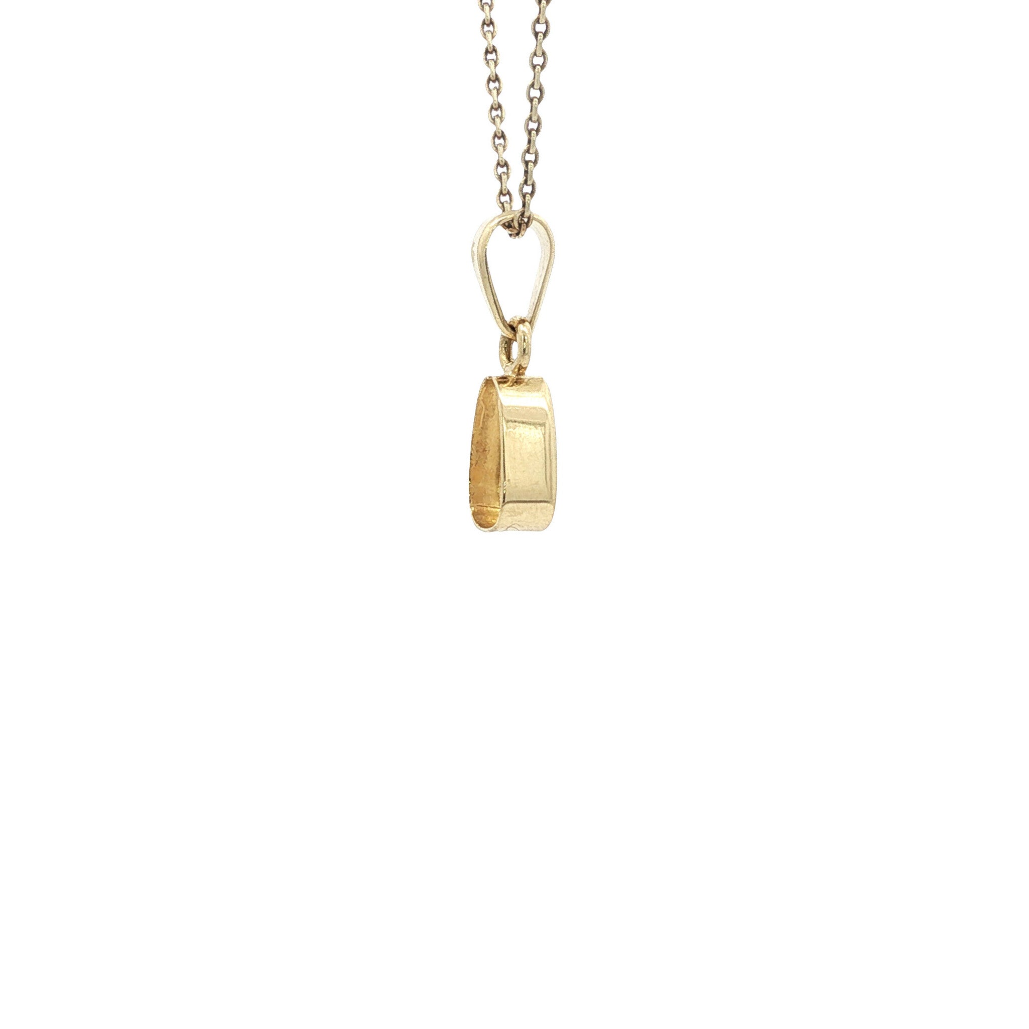 Gouden hanger met opaal 14 karaat