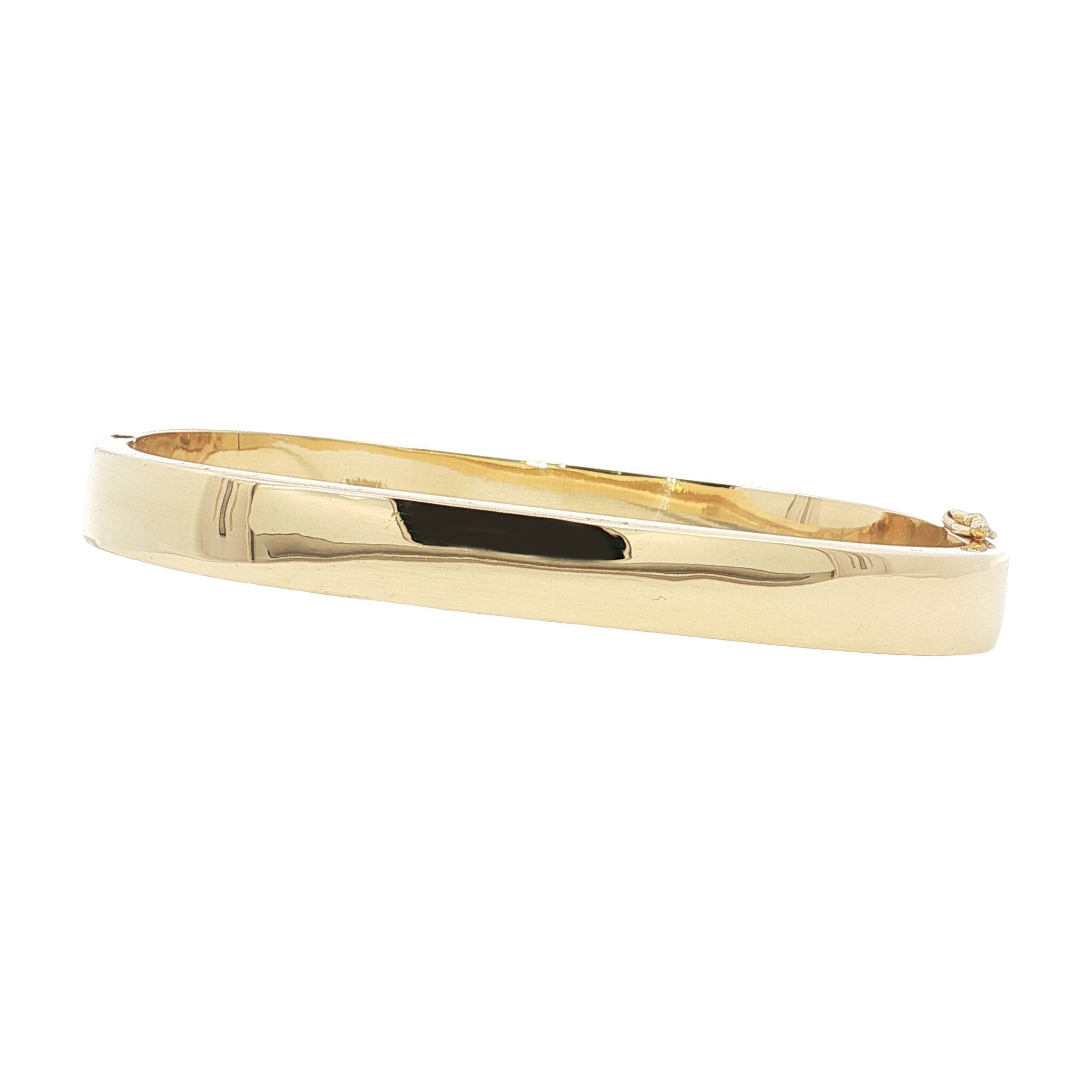 Gold smooth bangle 14 karat