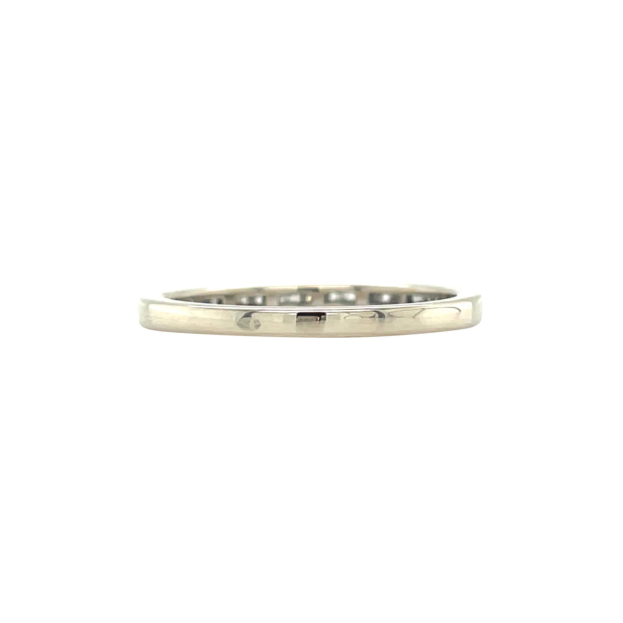 White gold alliance ring with diamond 14 karat