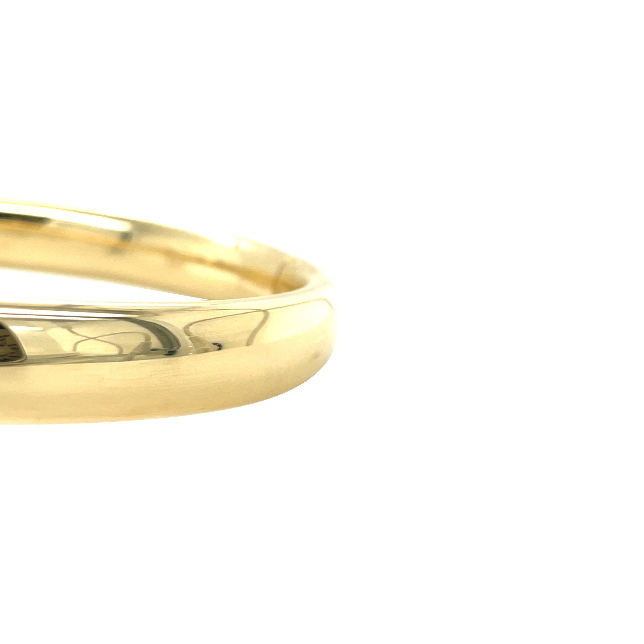 Gold smooth bangle 14 karat