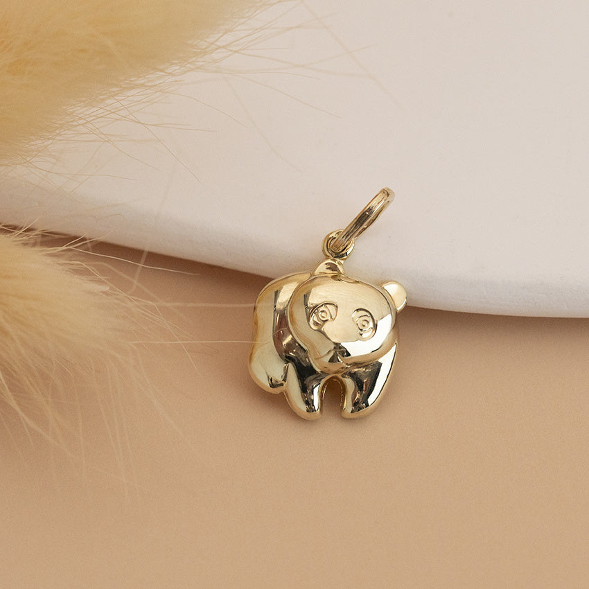 Gold pendant panda 14 karat
