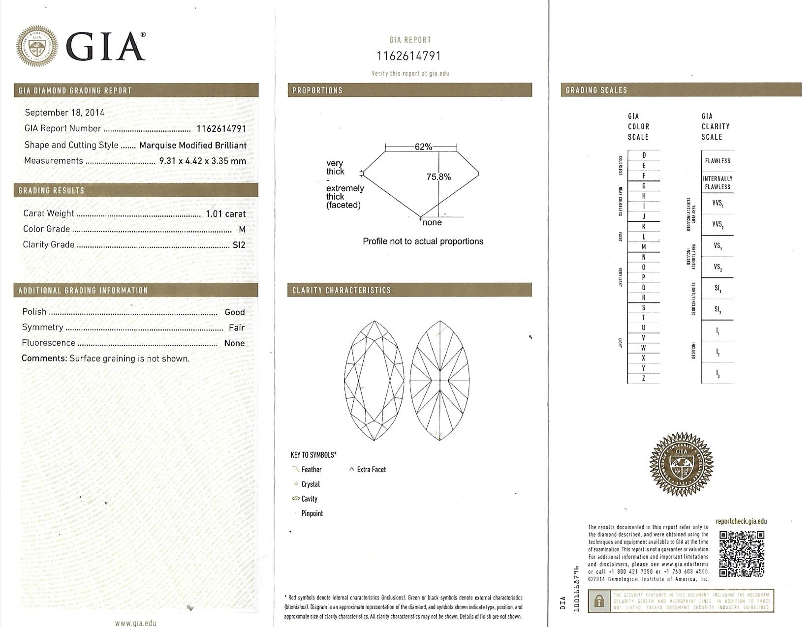 White gold ring with diamond 18 kt* new