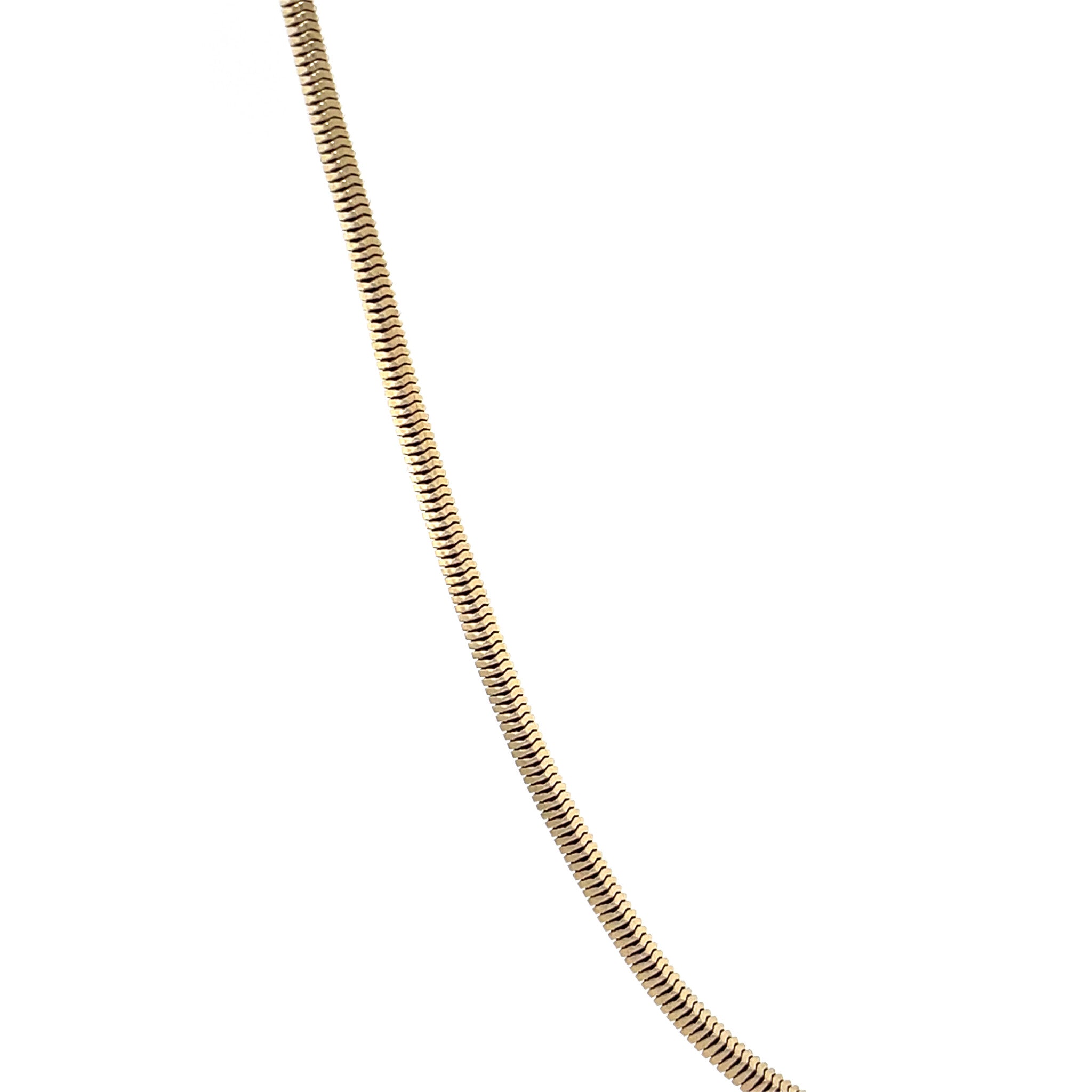 Gold snake necklace 42.5 cm 14 karat