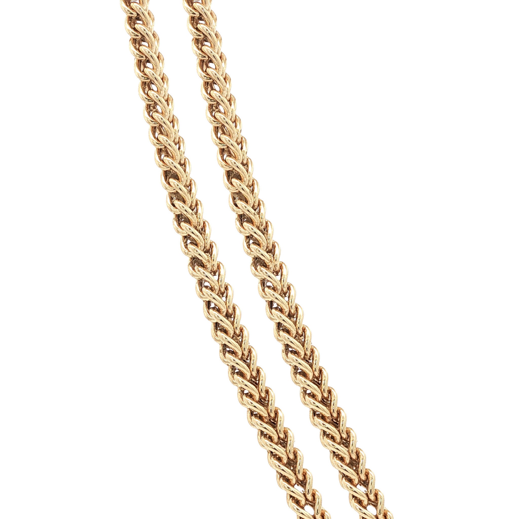 14-karat gold choker with diamond, 44.5 cm