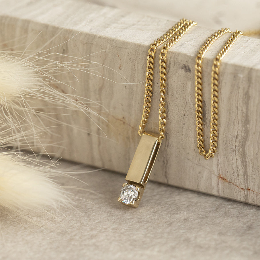 Golden length necklace gourmet 44 cm 14 karat