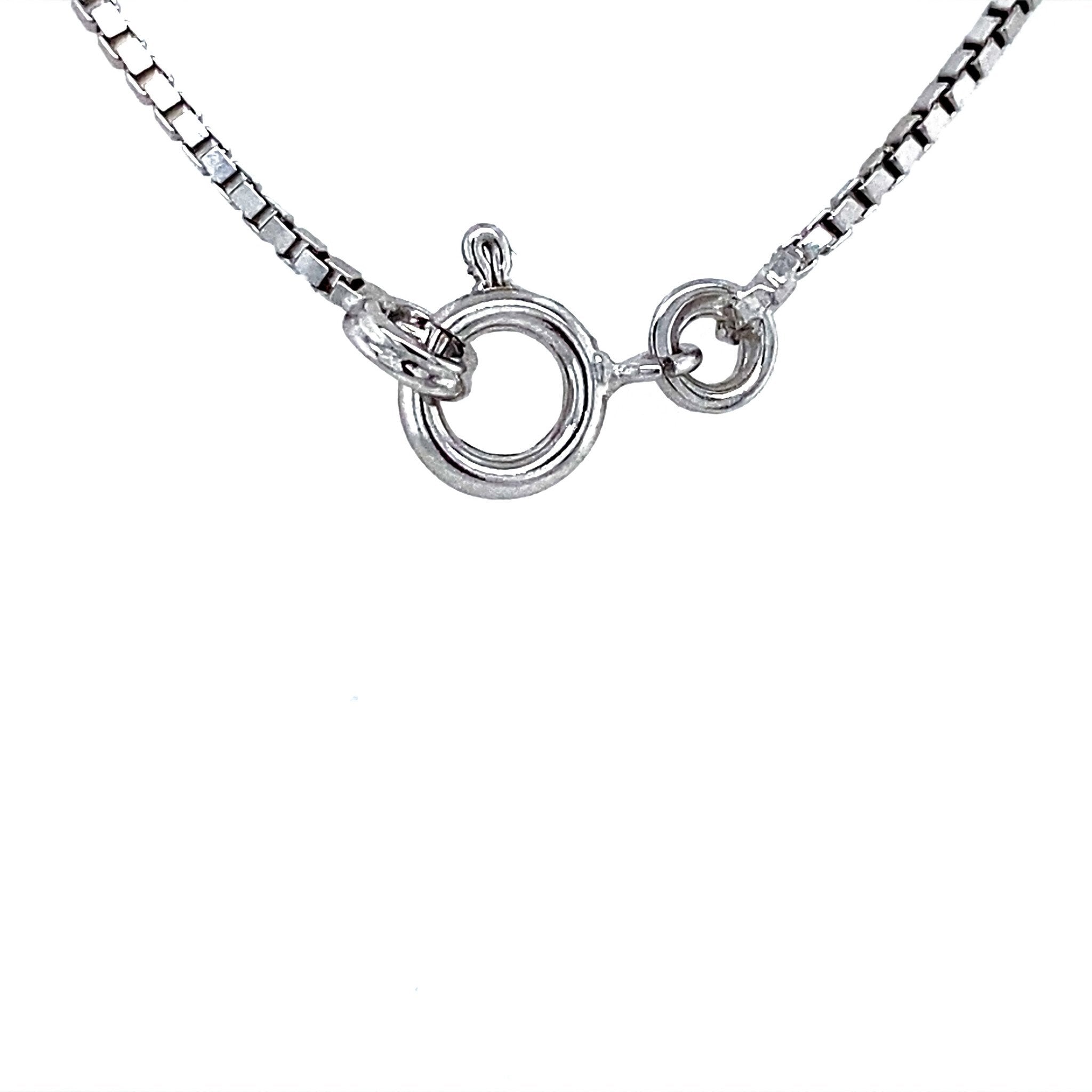 White gold length necklace venetian 42.5 cm 14 karat