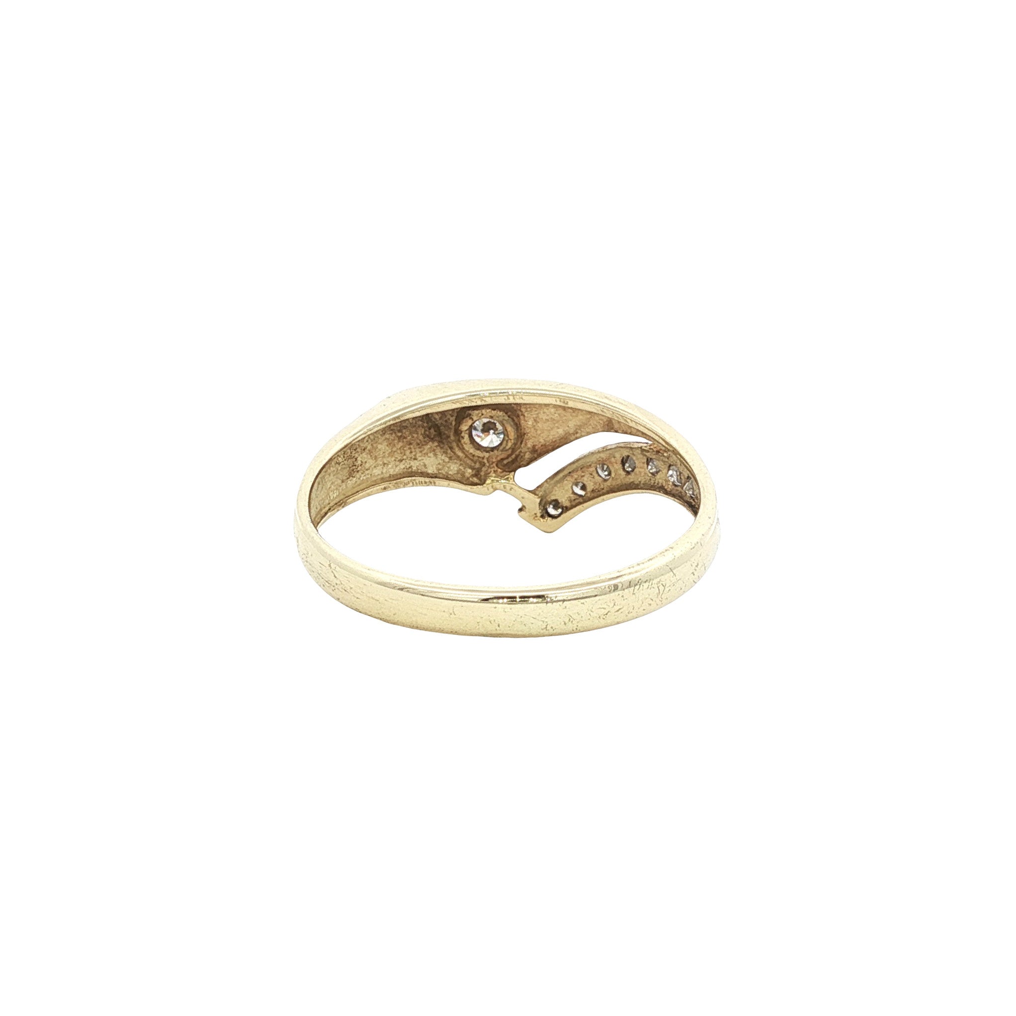 Gold ring with diamond 14 karat