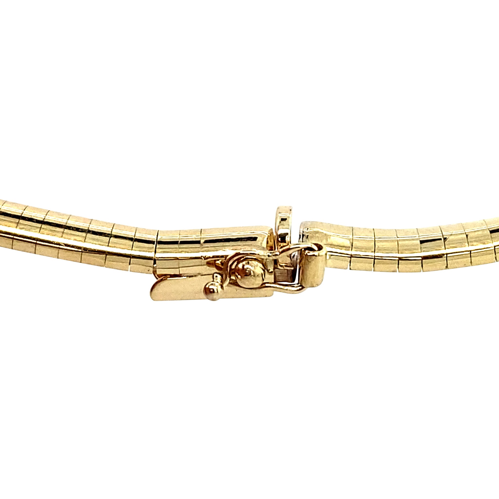 Gouden omega collier 45 cm 14 karaat