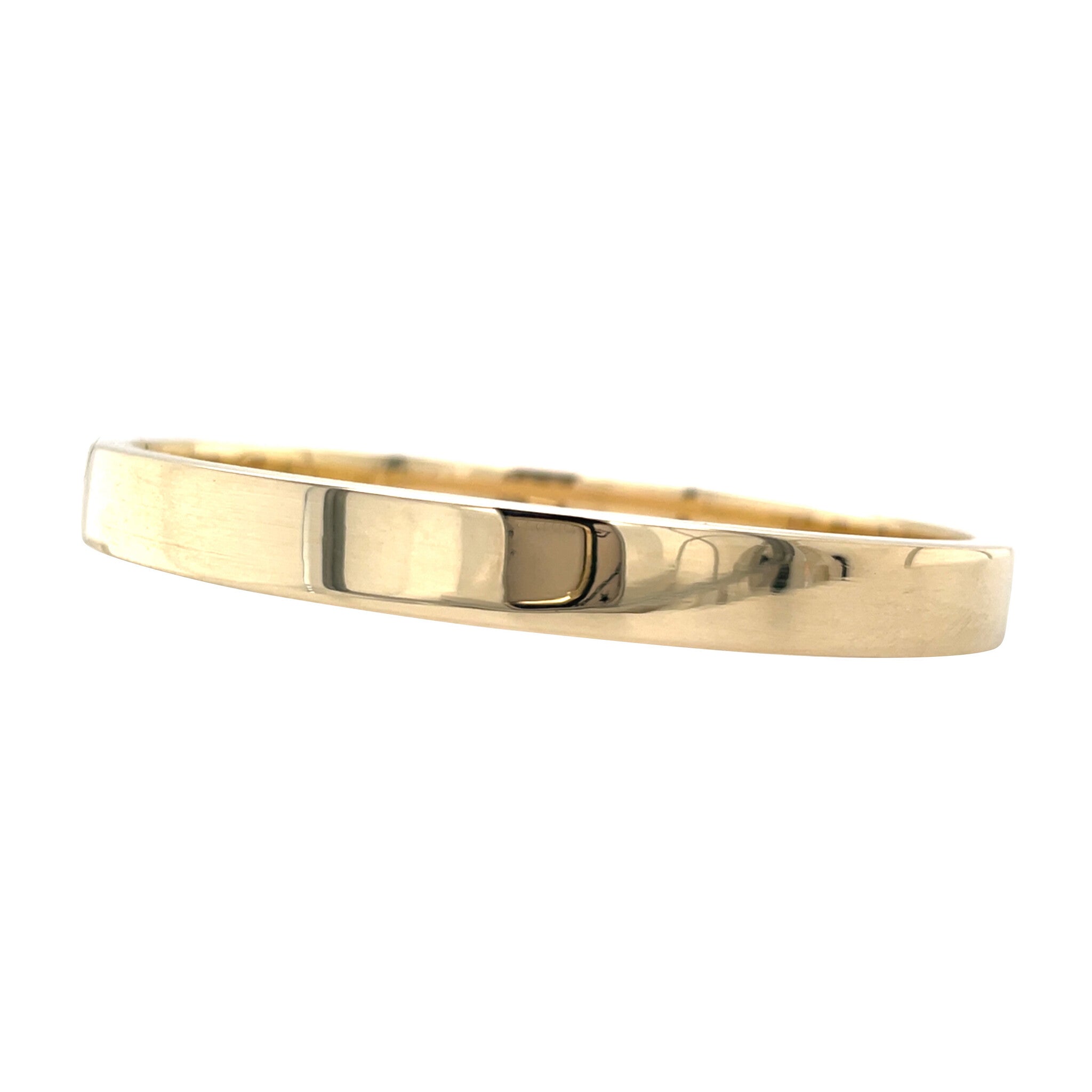 Golden smooth bangle 14 karat