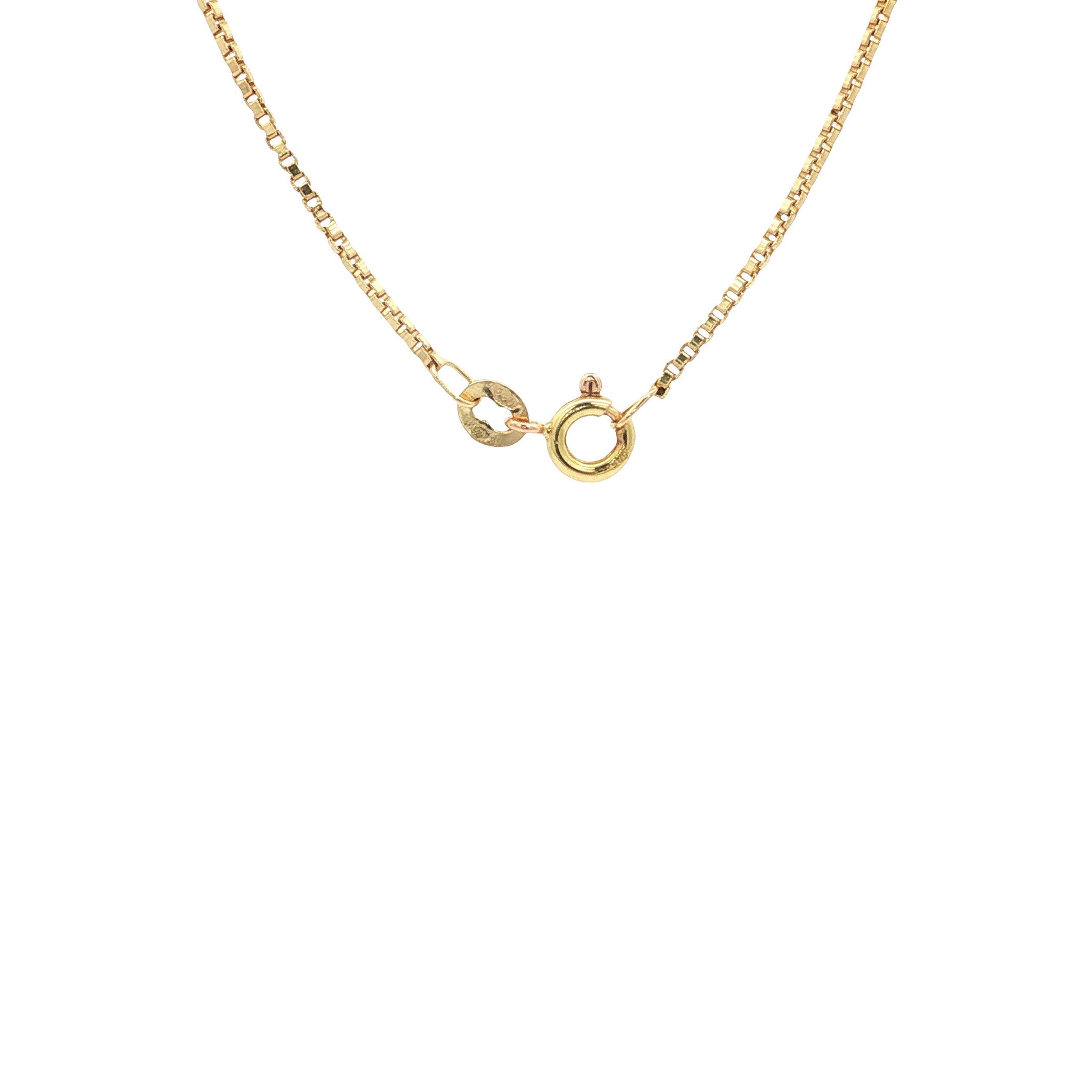 Gold Venetian length necklace 61 cm 14 karat
