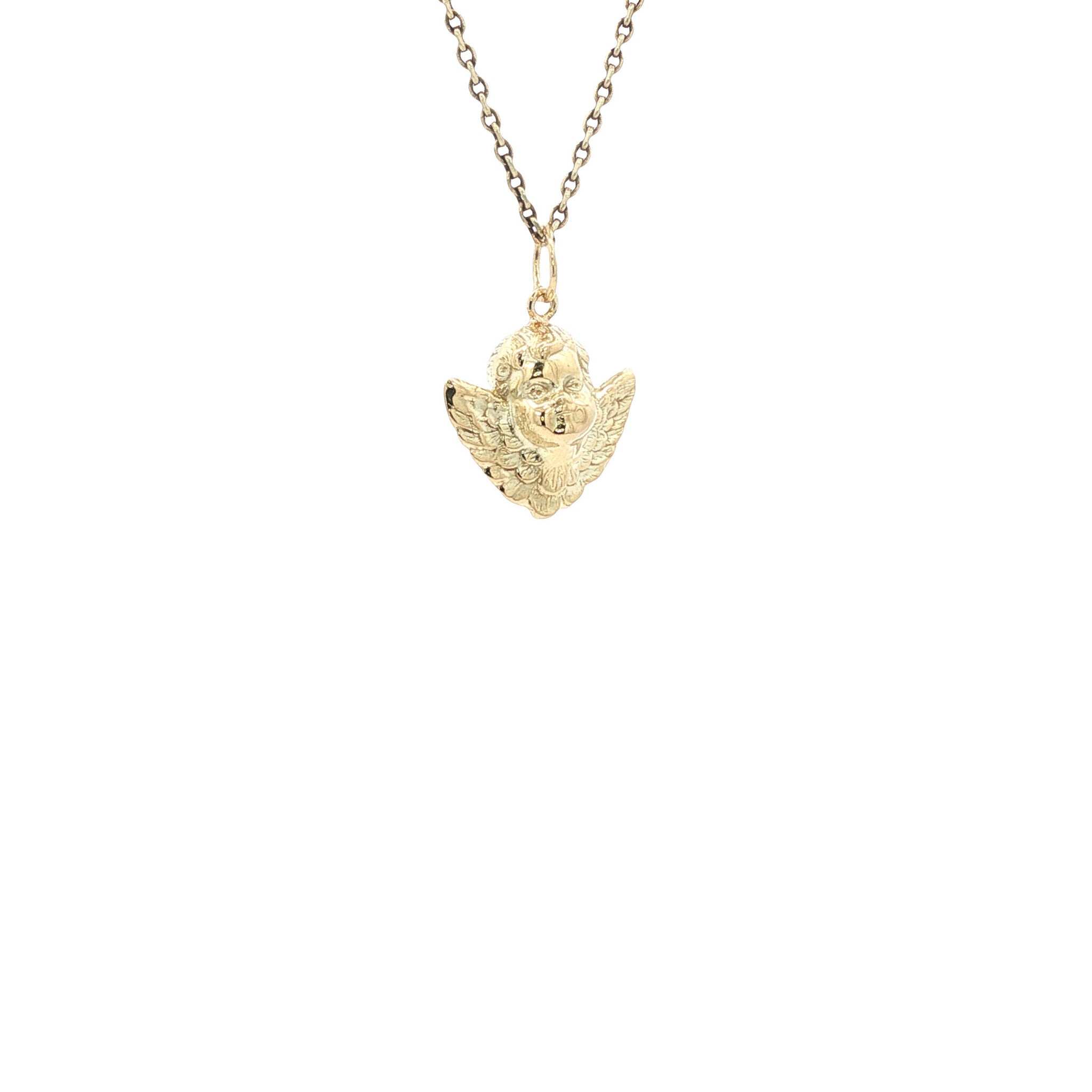 Gouden engelenhanger 14 karaat