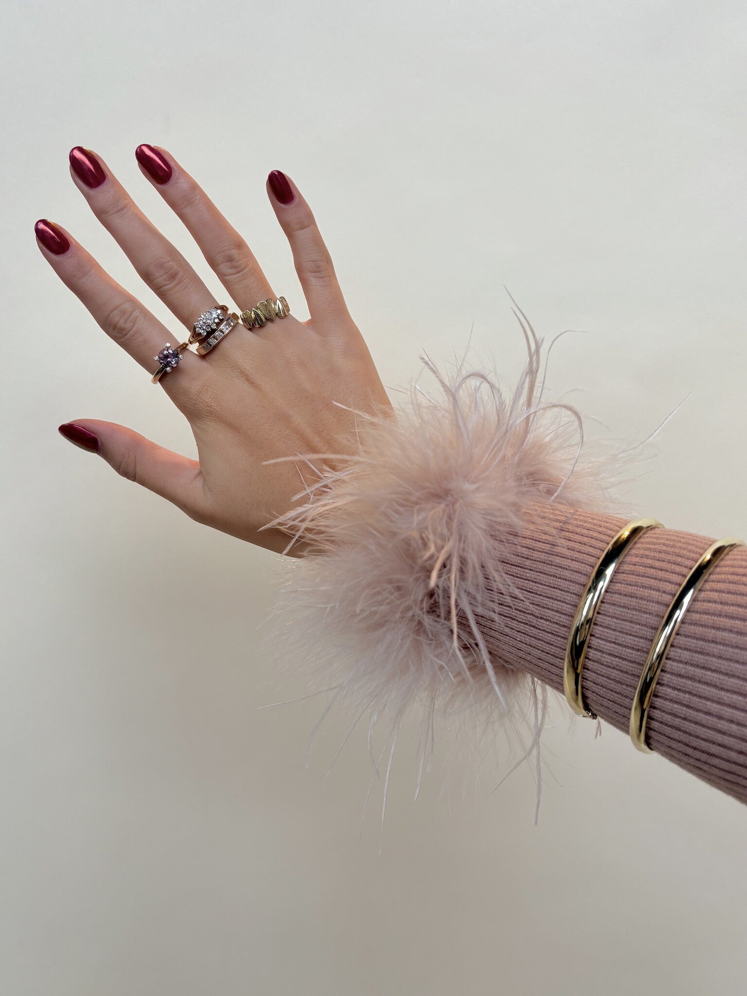 Gold smooth bangle 14 karat