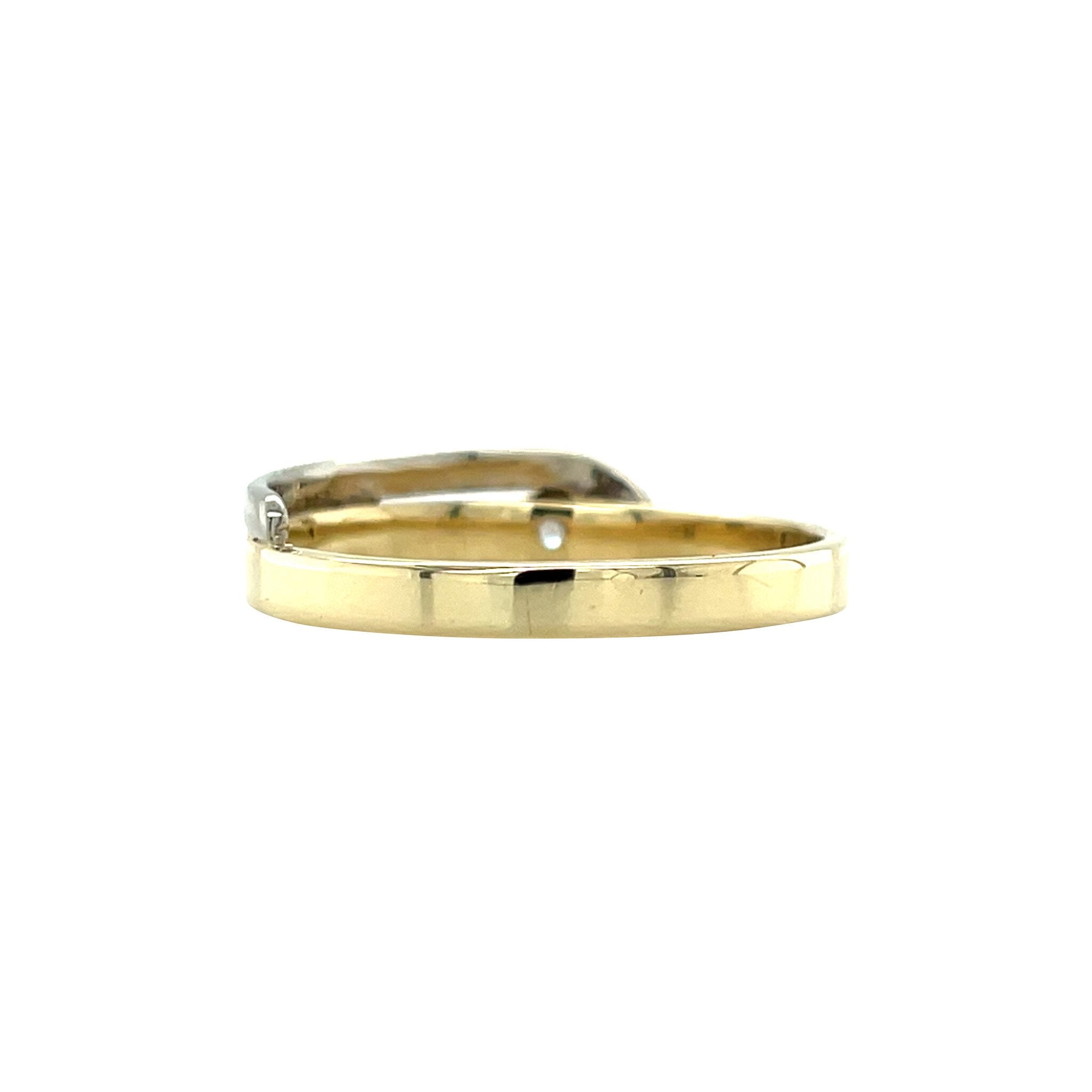 Gold ring with zirconia 14 karat