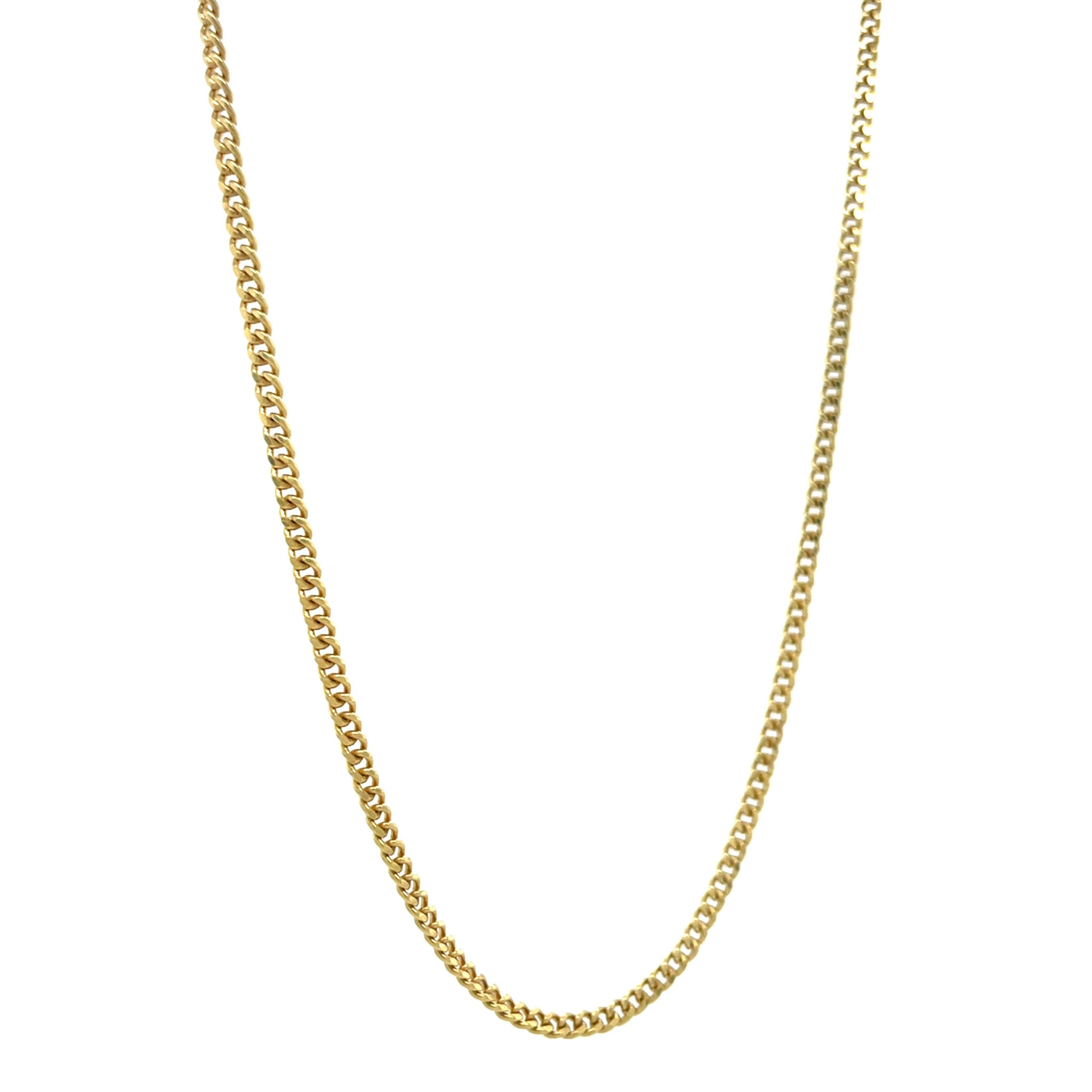 Gold length necklace gourmet 44 cm 14 karat