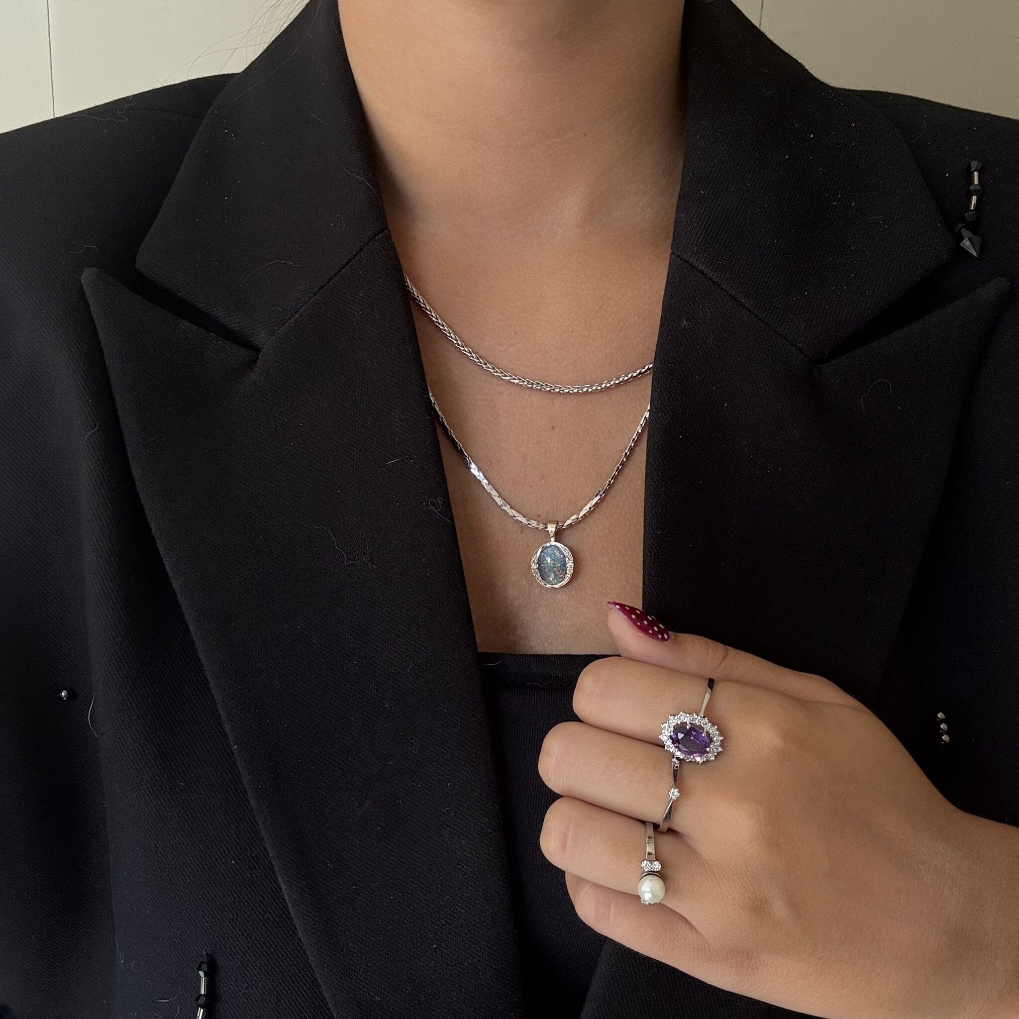 White gold solitaire ring with diamond 14 karat *new