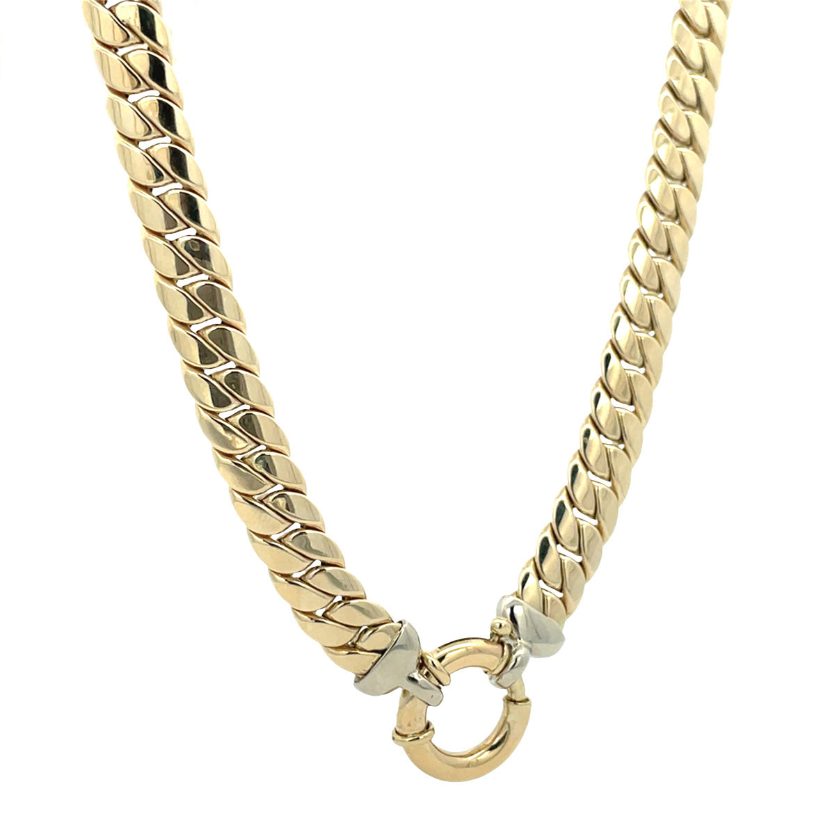 Gold gourmet necklace 50 cm 14 karat