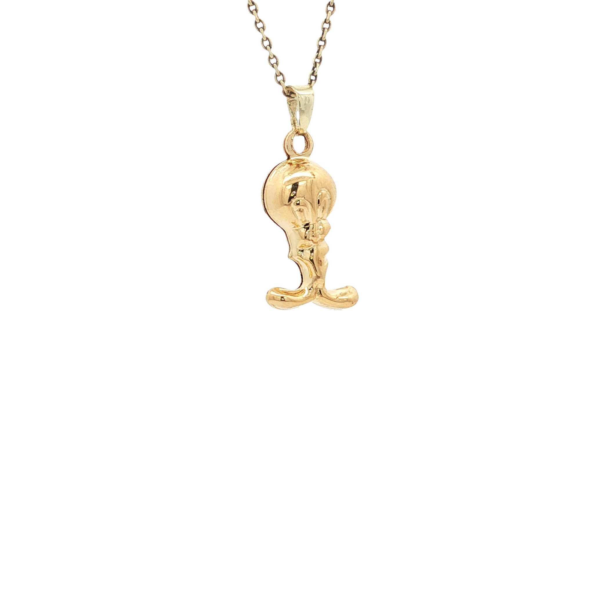 Gold pendant tweety 14 karat