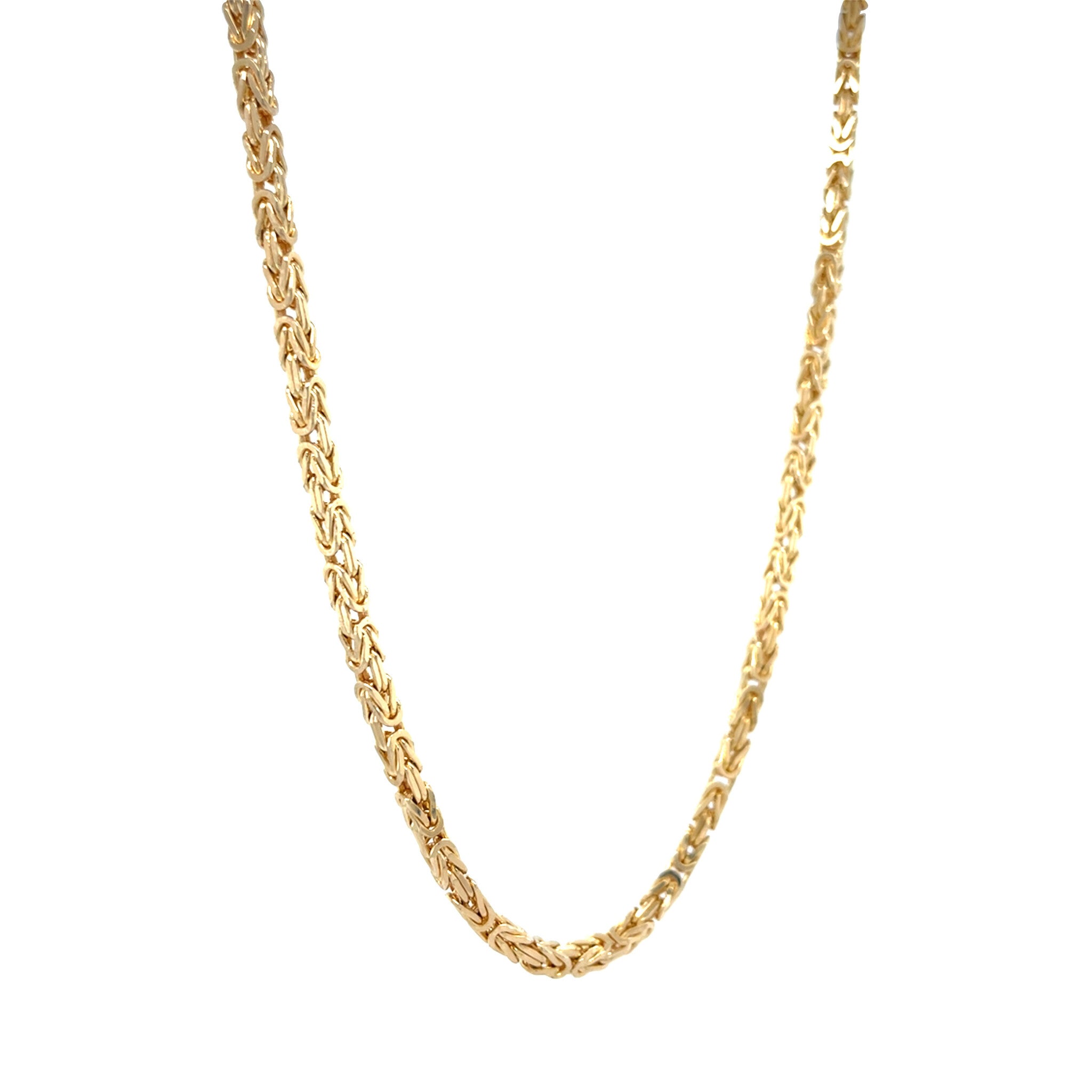 Gold king's necklace 61.5 cm 14 karat