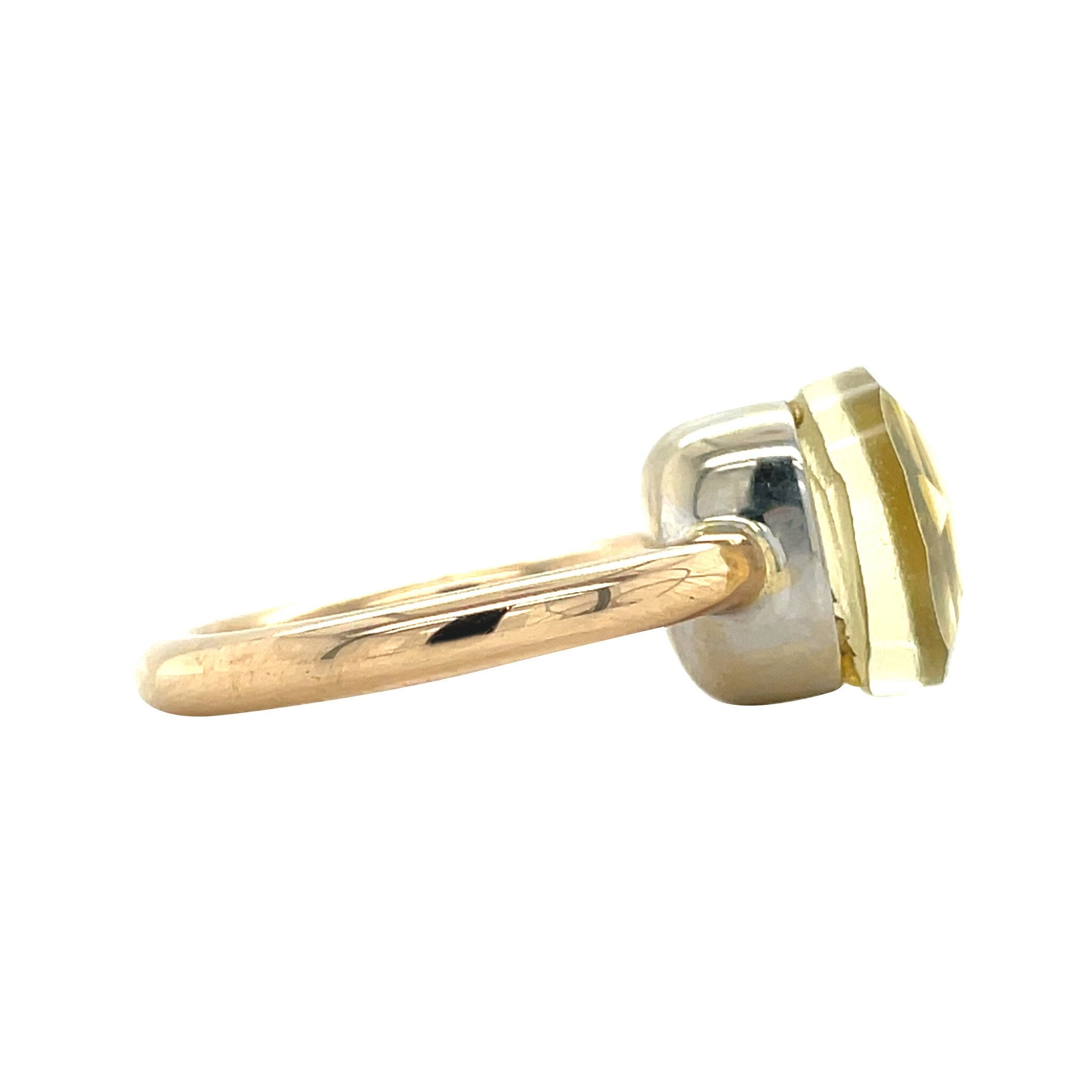 Gold ring with colored stone 14 karat