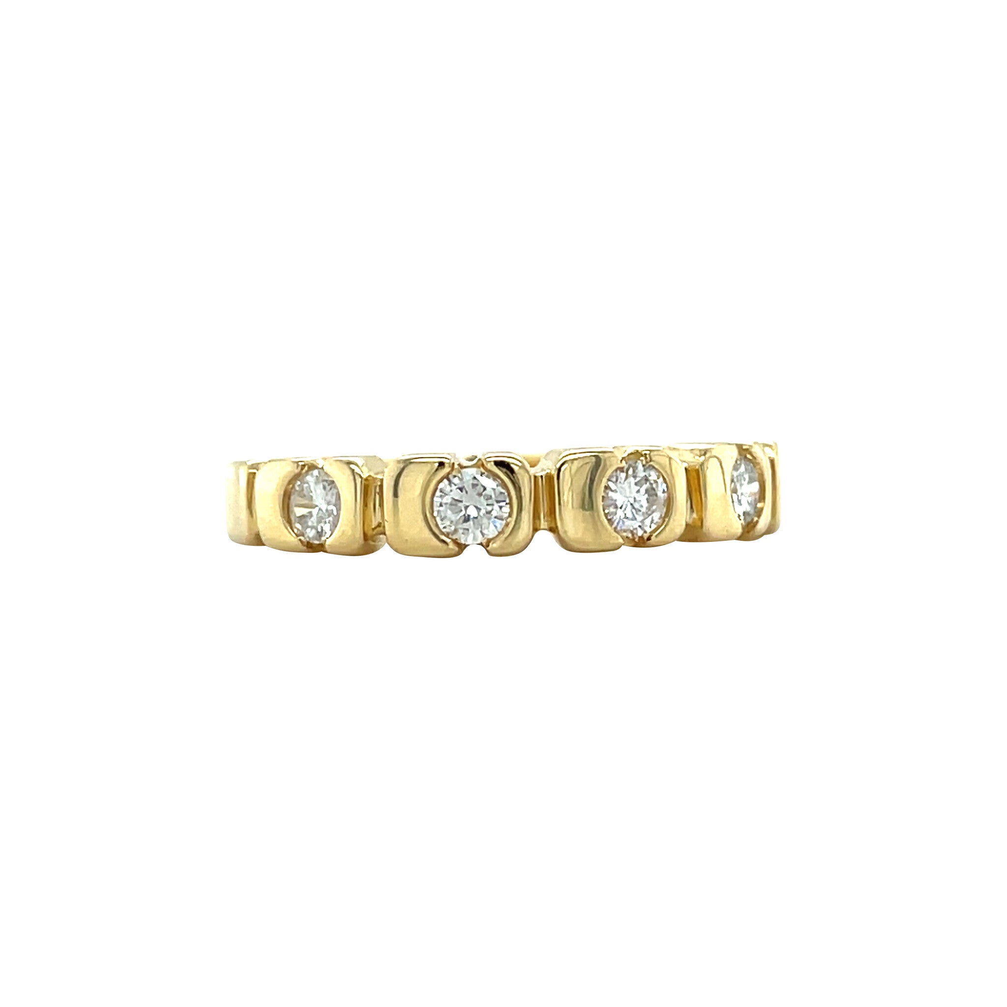 Gold ring with diamond 18 karat