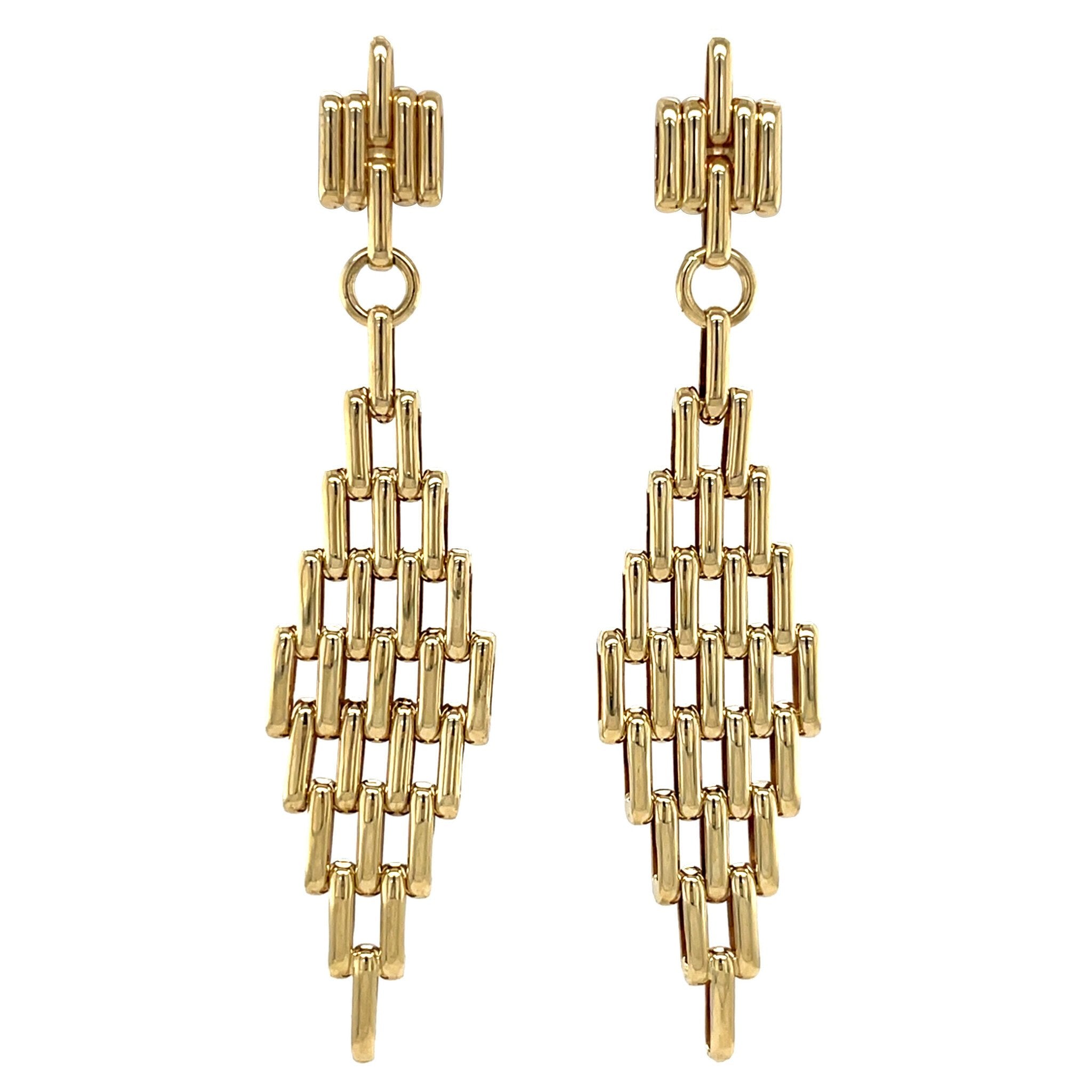 Gold stud earrings 18 karat