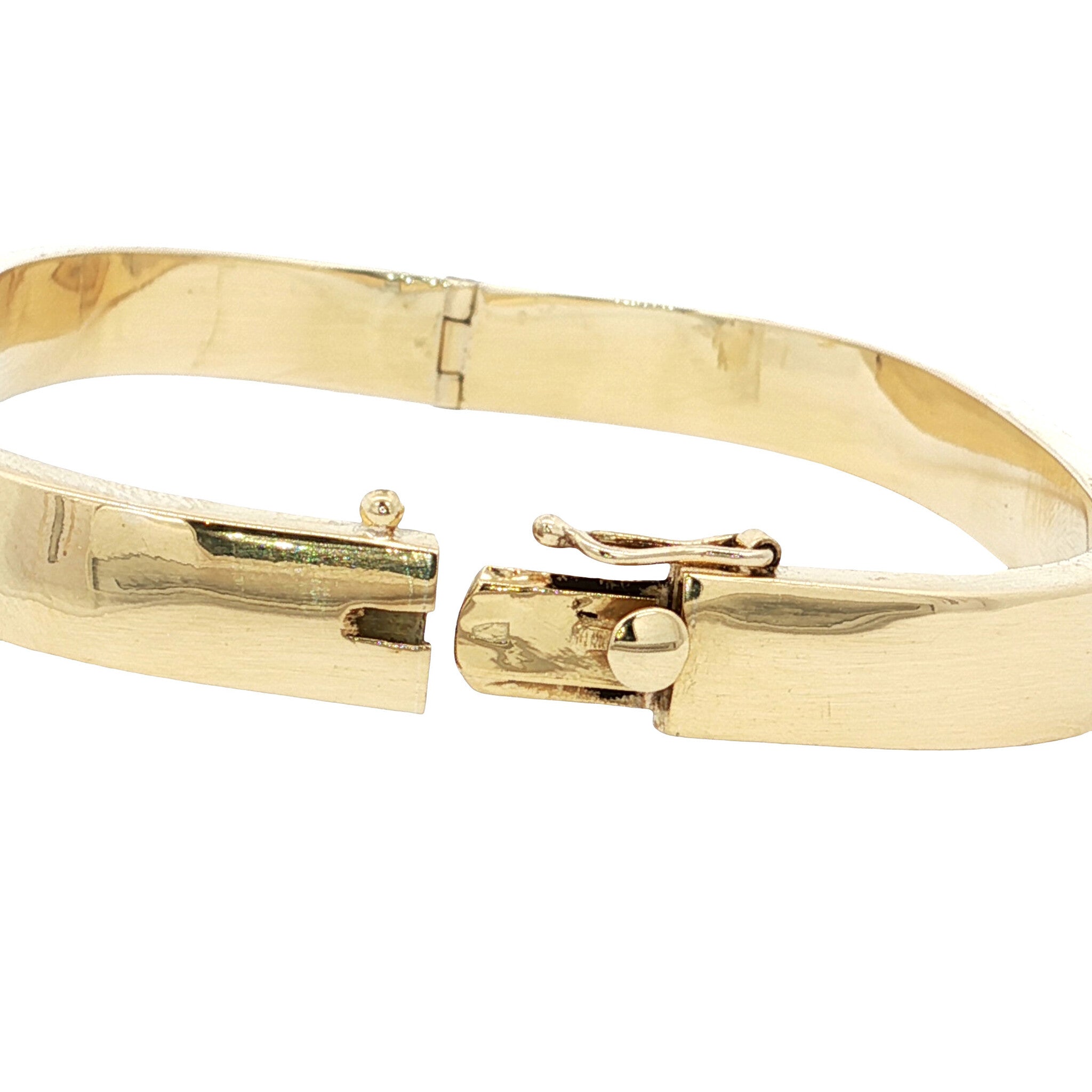 Gold smooth bangle 14 karat
