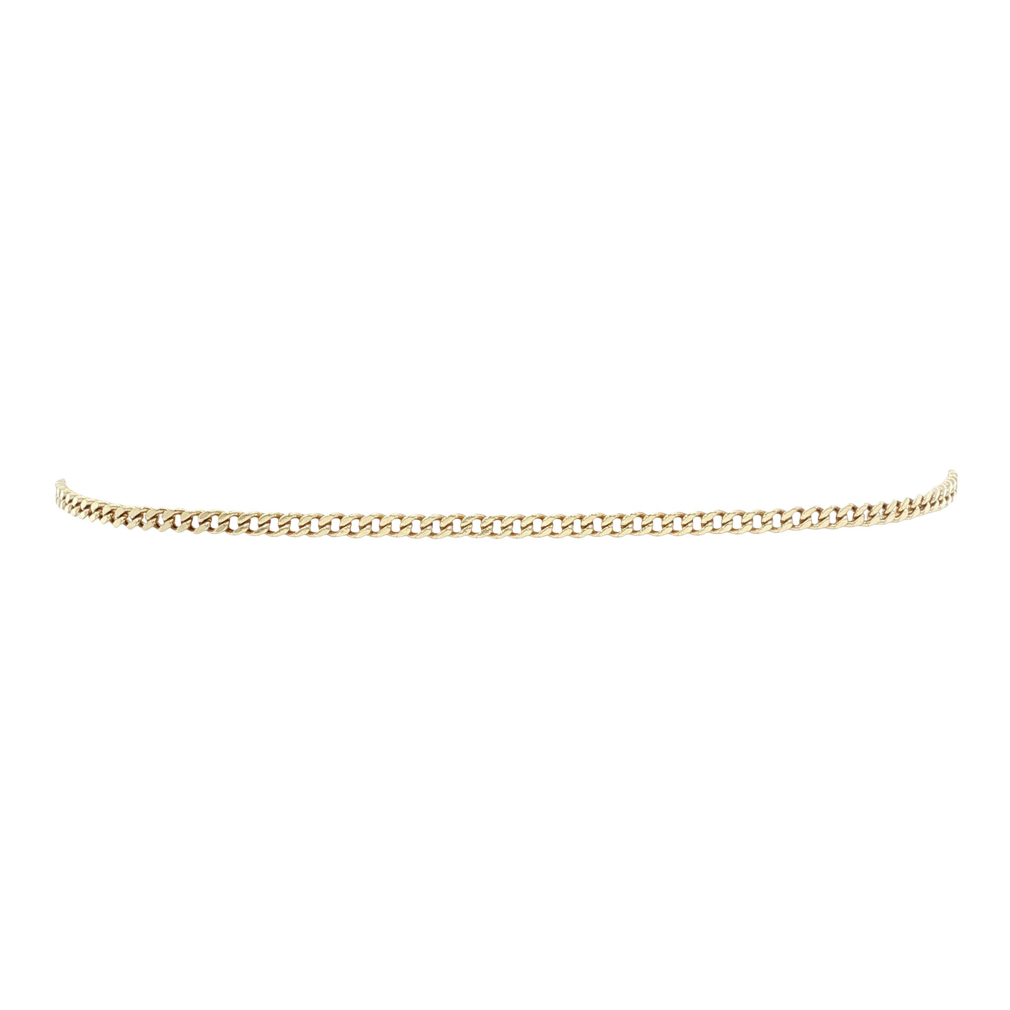 Gold gourmet bracelet 20 cm 14 karat