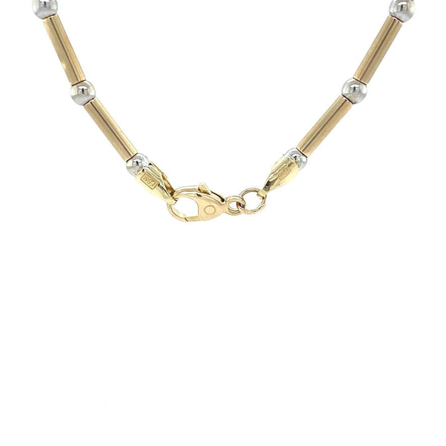 Gold bar necklace 45.5 cm 14 karat