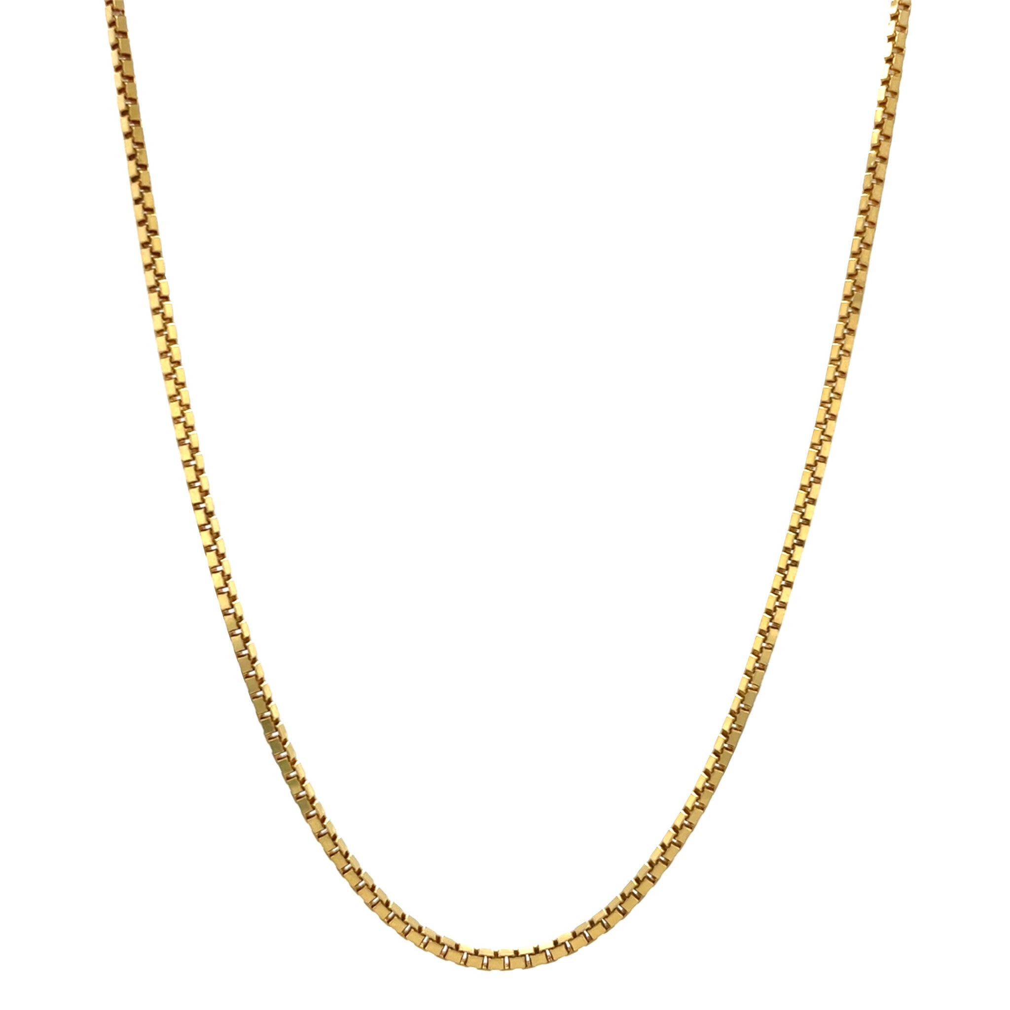 Gold length necklace venetian 61 cm 14 karat