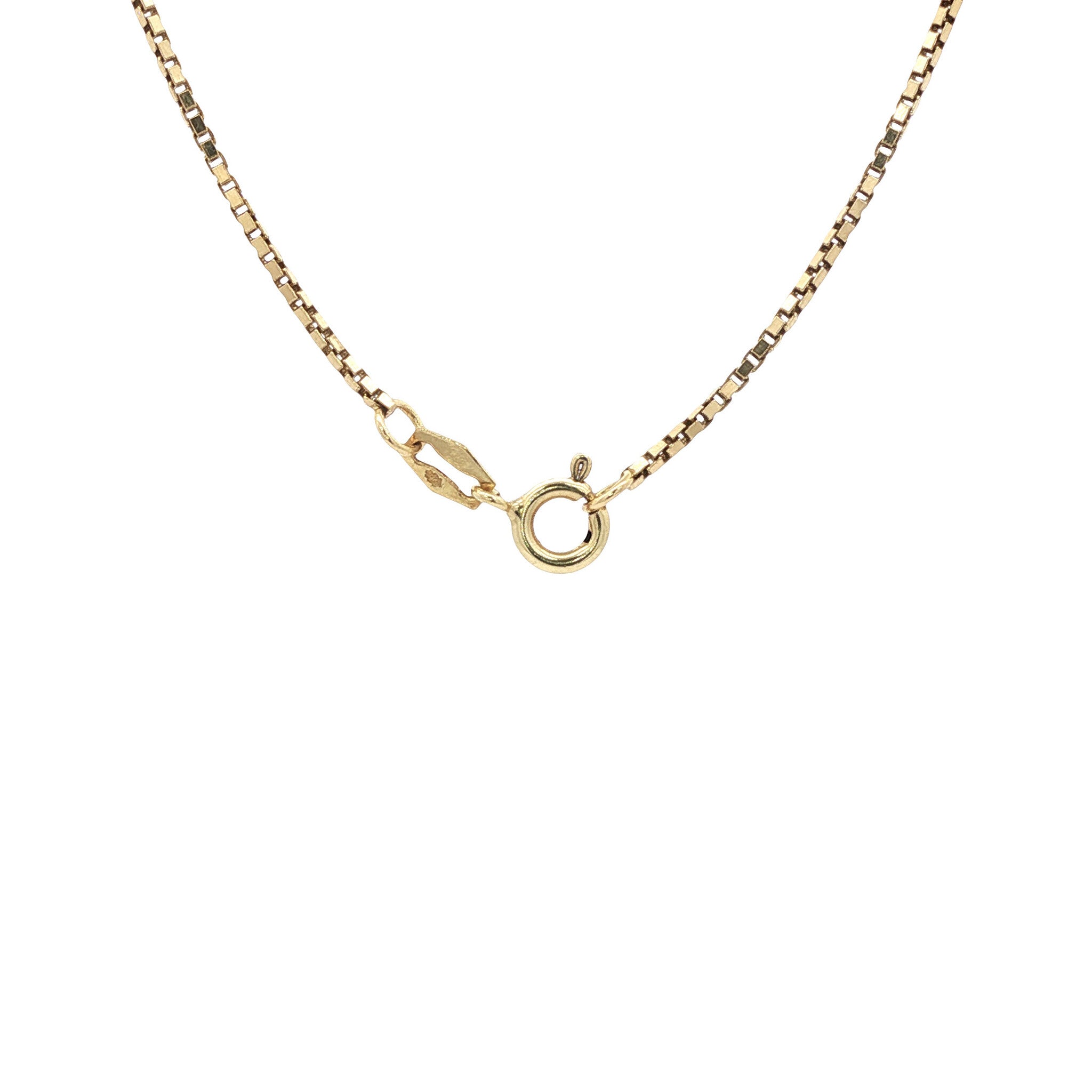 Gold Venetian chain necklace, 46 cm, 14 karat