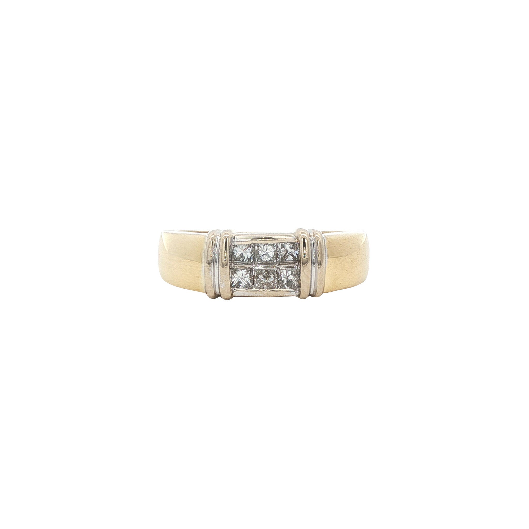 Gouden ring met diamant 18 karaat