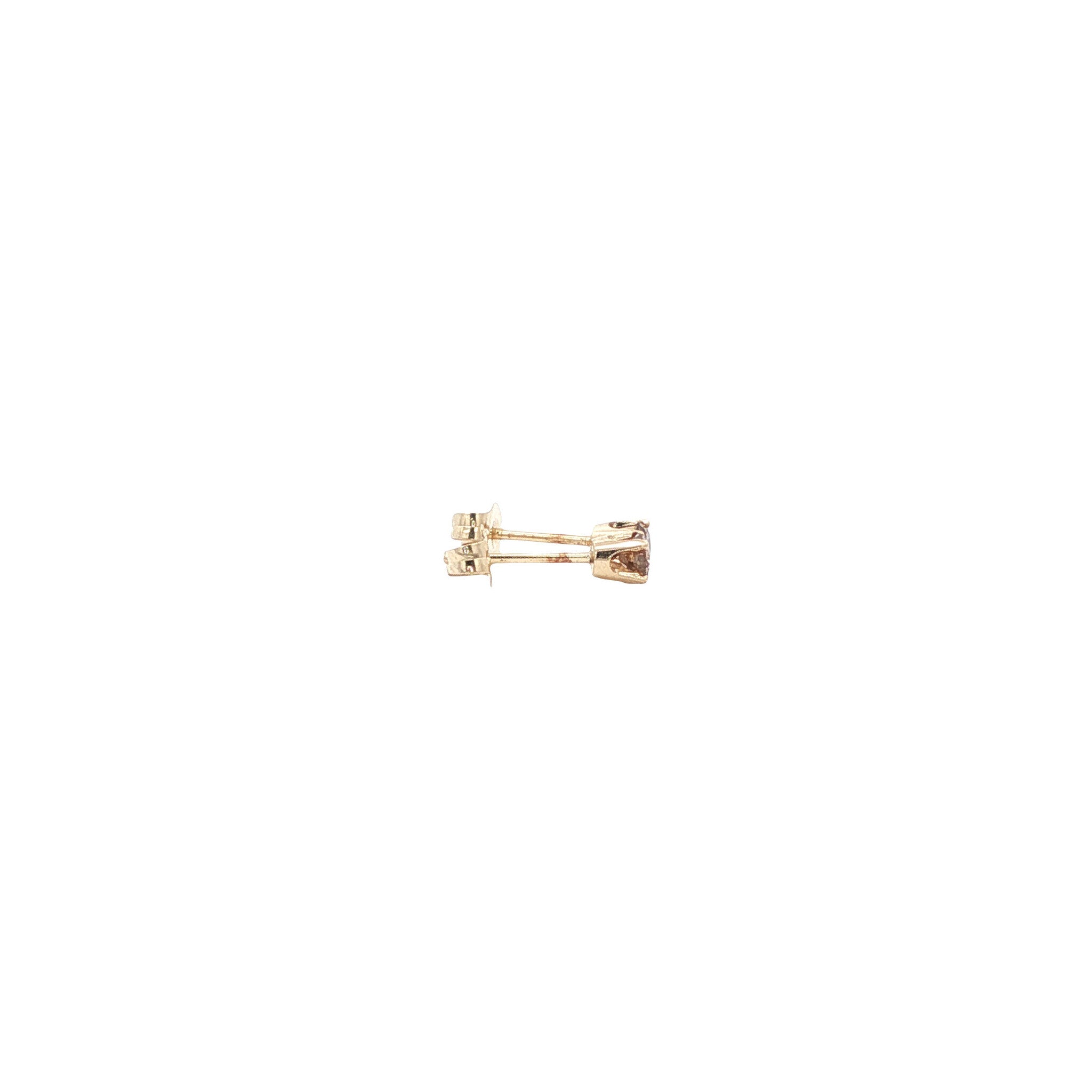 14-karat gold diamond stud earrings