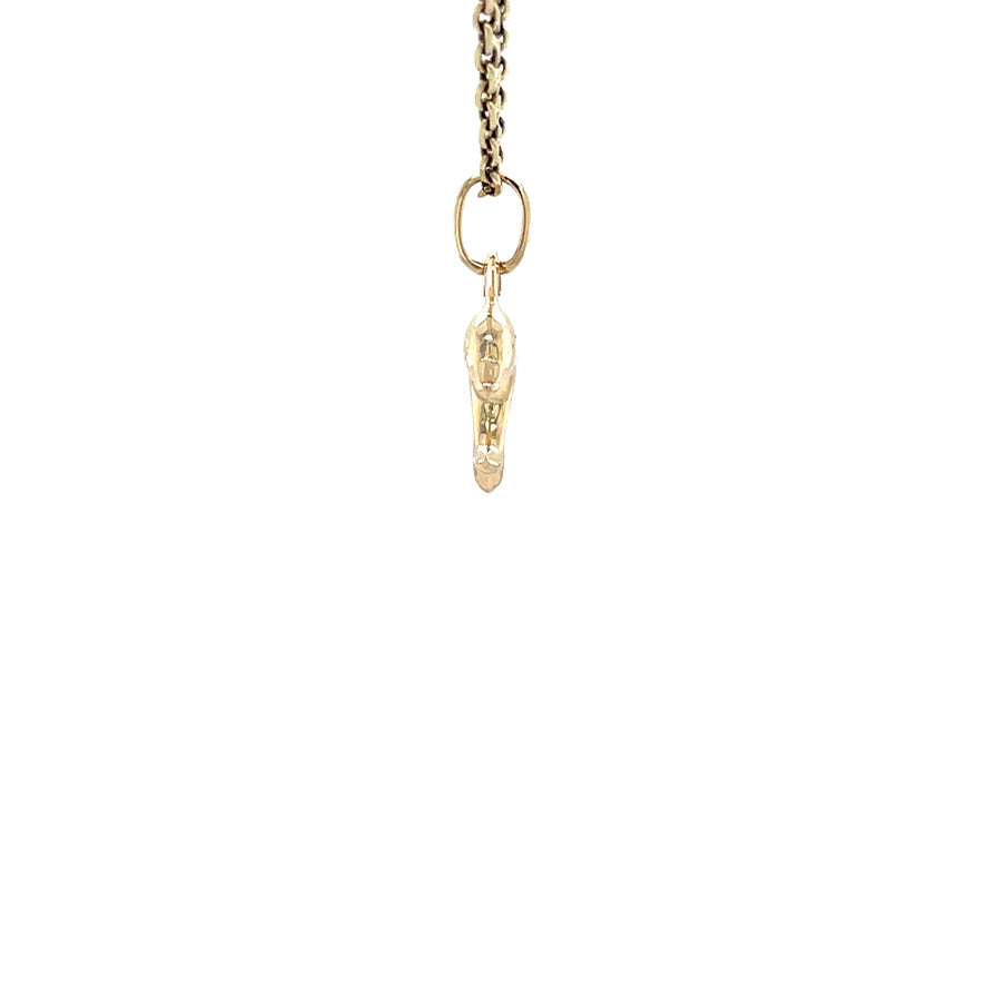 Golden dolphin pendant 14 karat