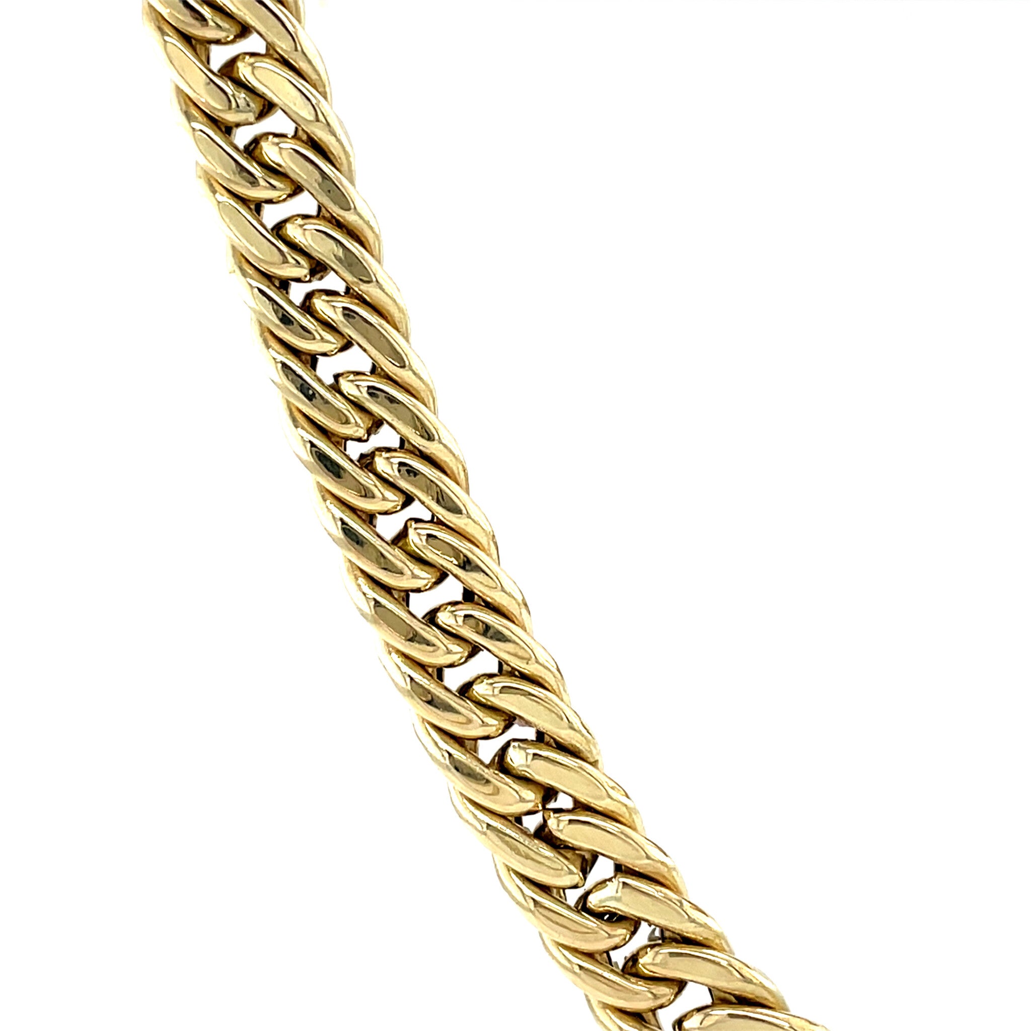 Gold gourmet necklace 46 cm 14 karat