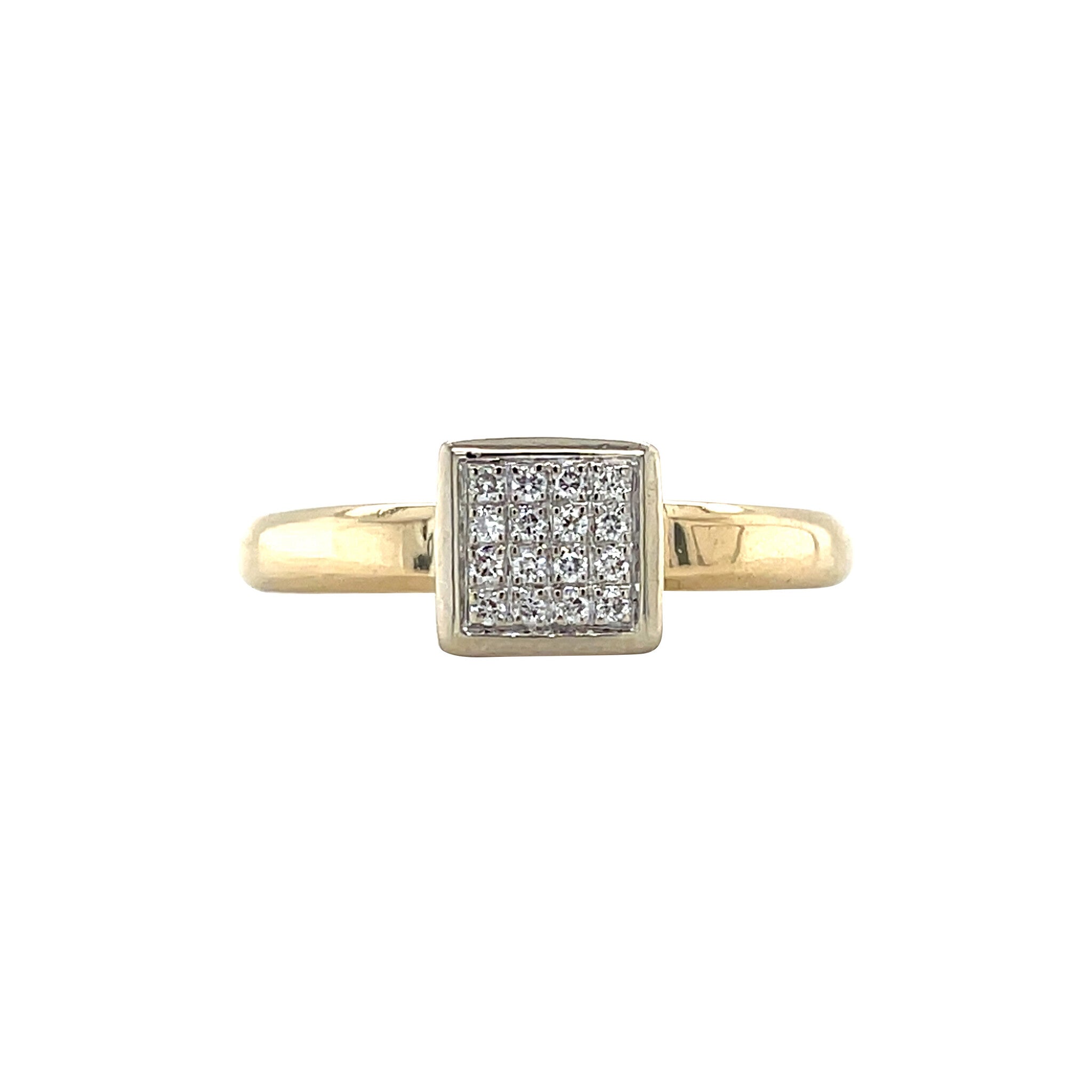 Gouden ring met diamant 14 karaat