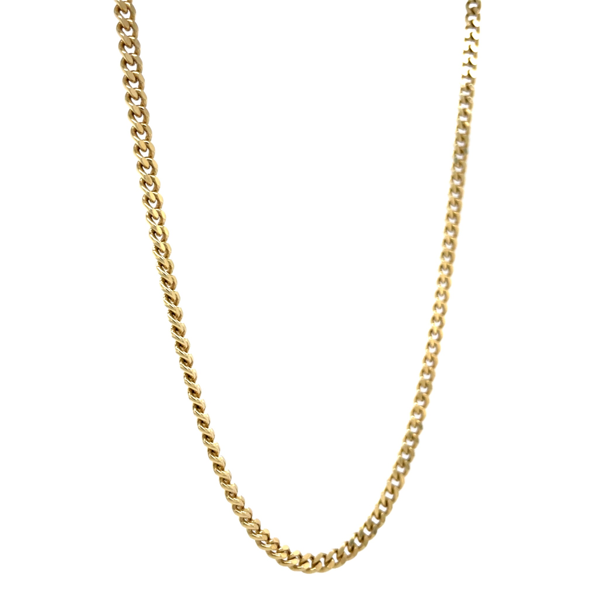 Gold length necklace gourmet 46.5 cm 14 karat