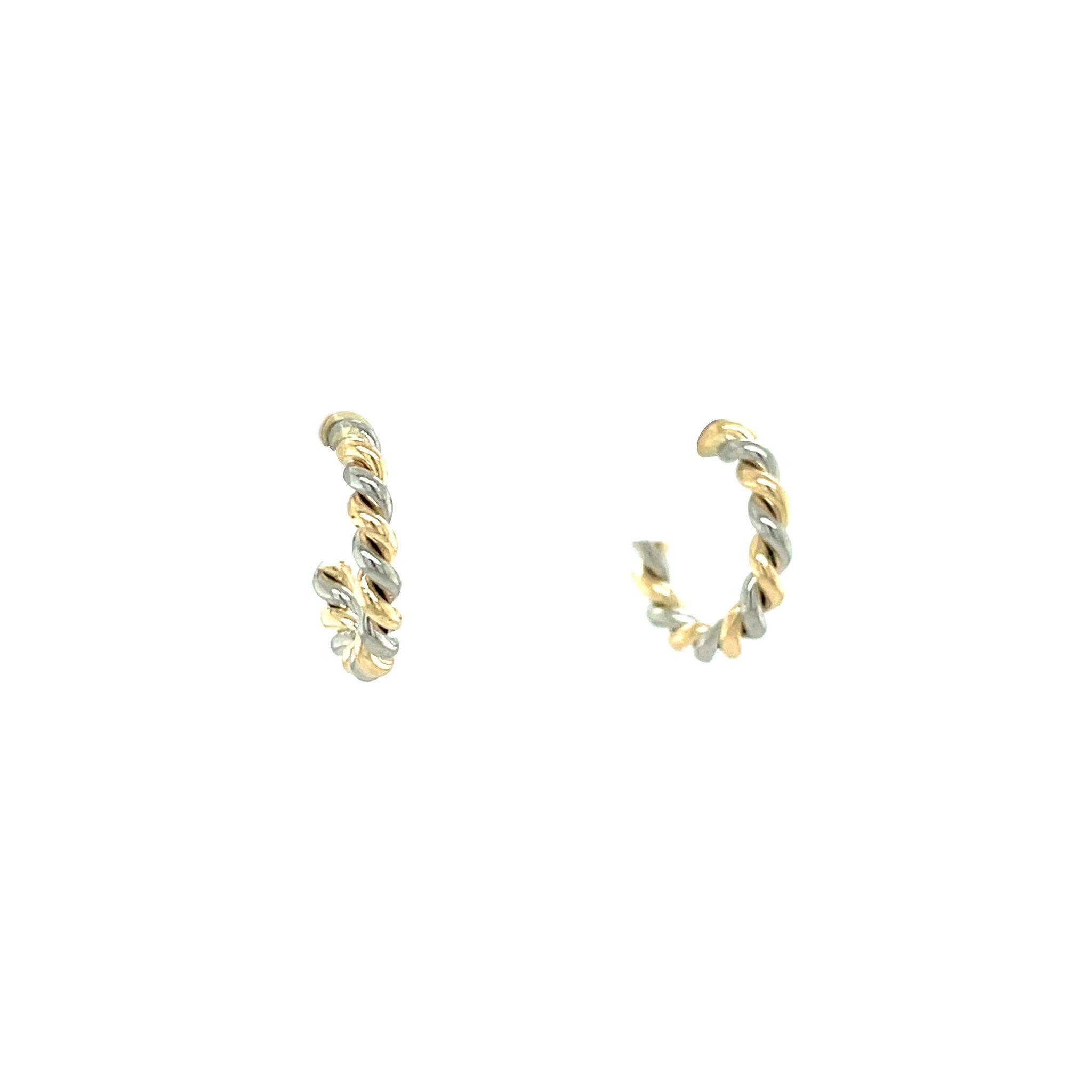Gold stud earrings 14 karat