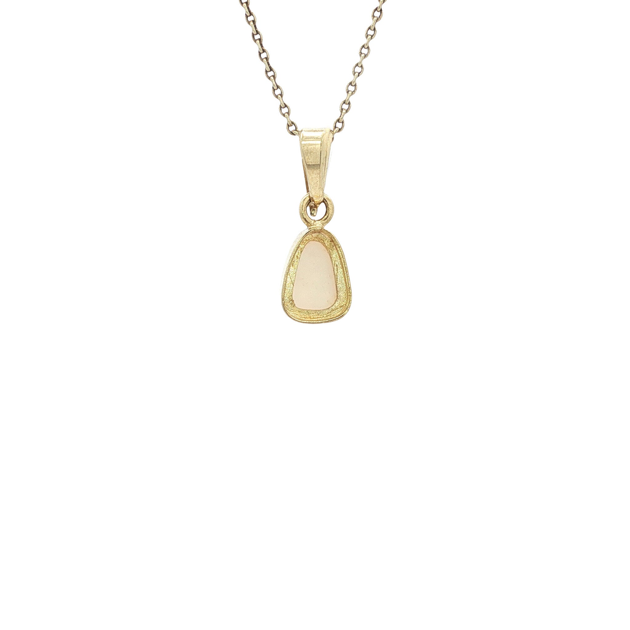 Gouden hanger met opaal 14 karaat
