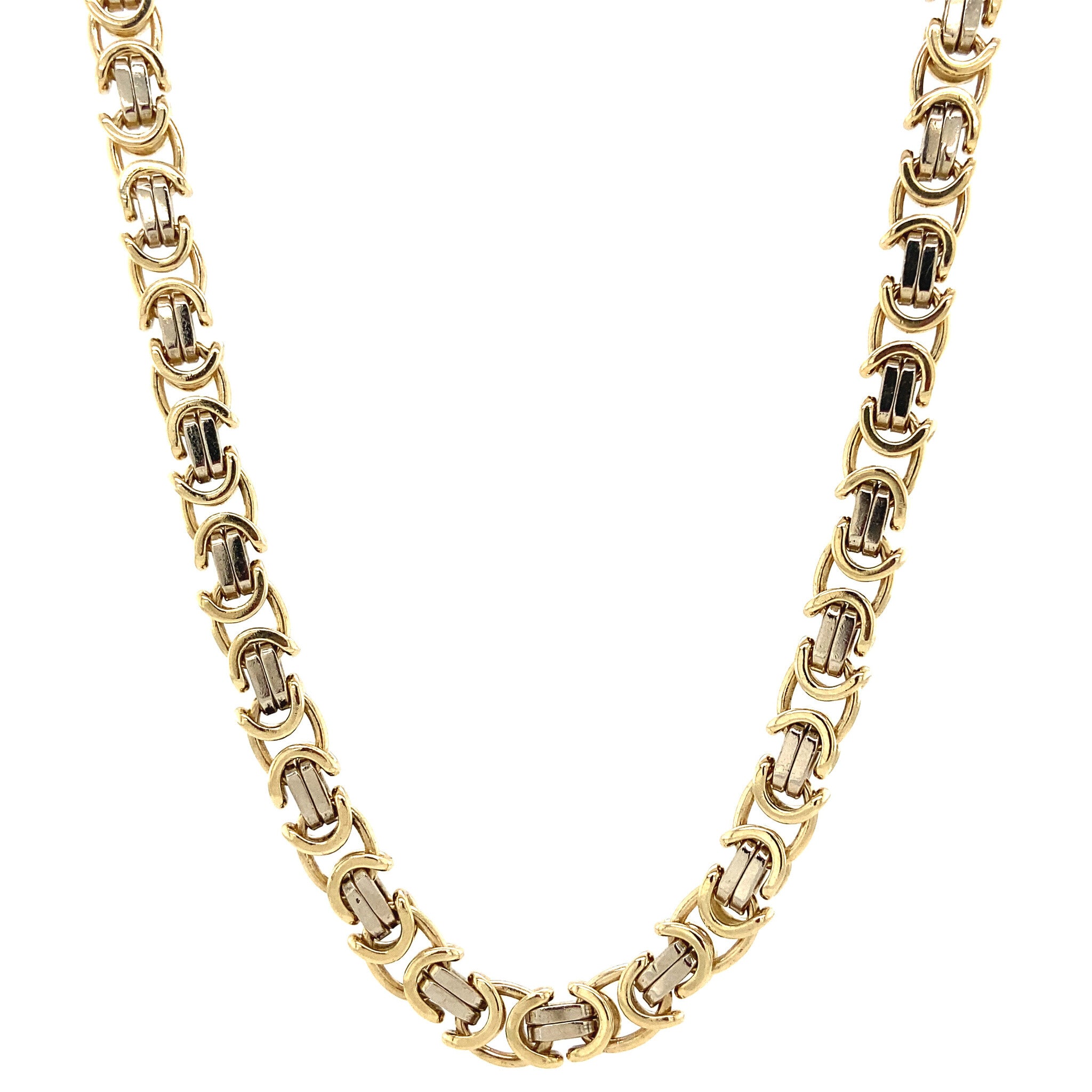Golden king's necklace 63 cm 14 kt