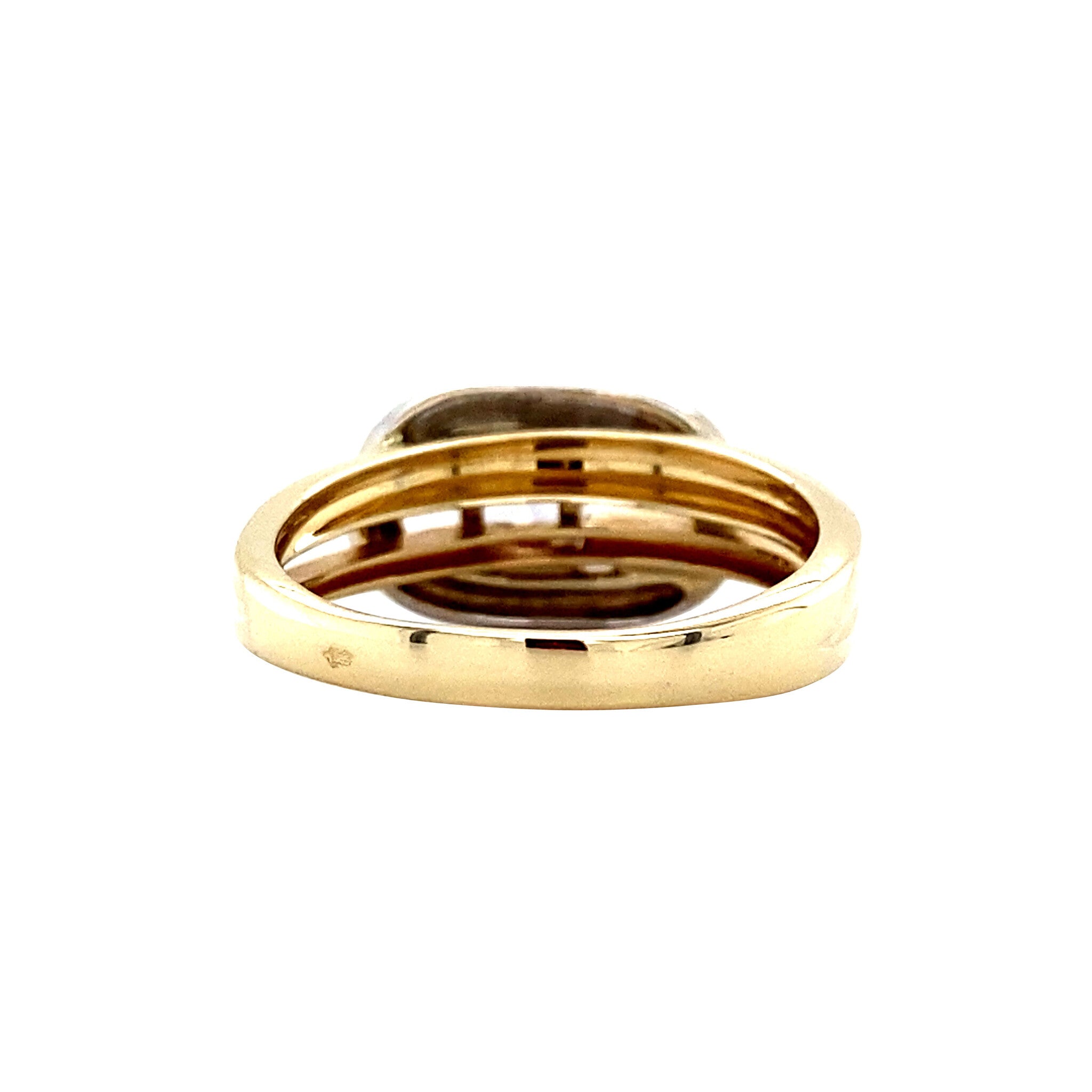 Gold ring with zirconia 14 kt
