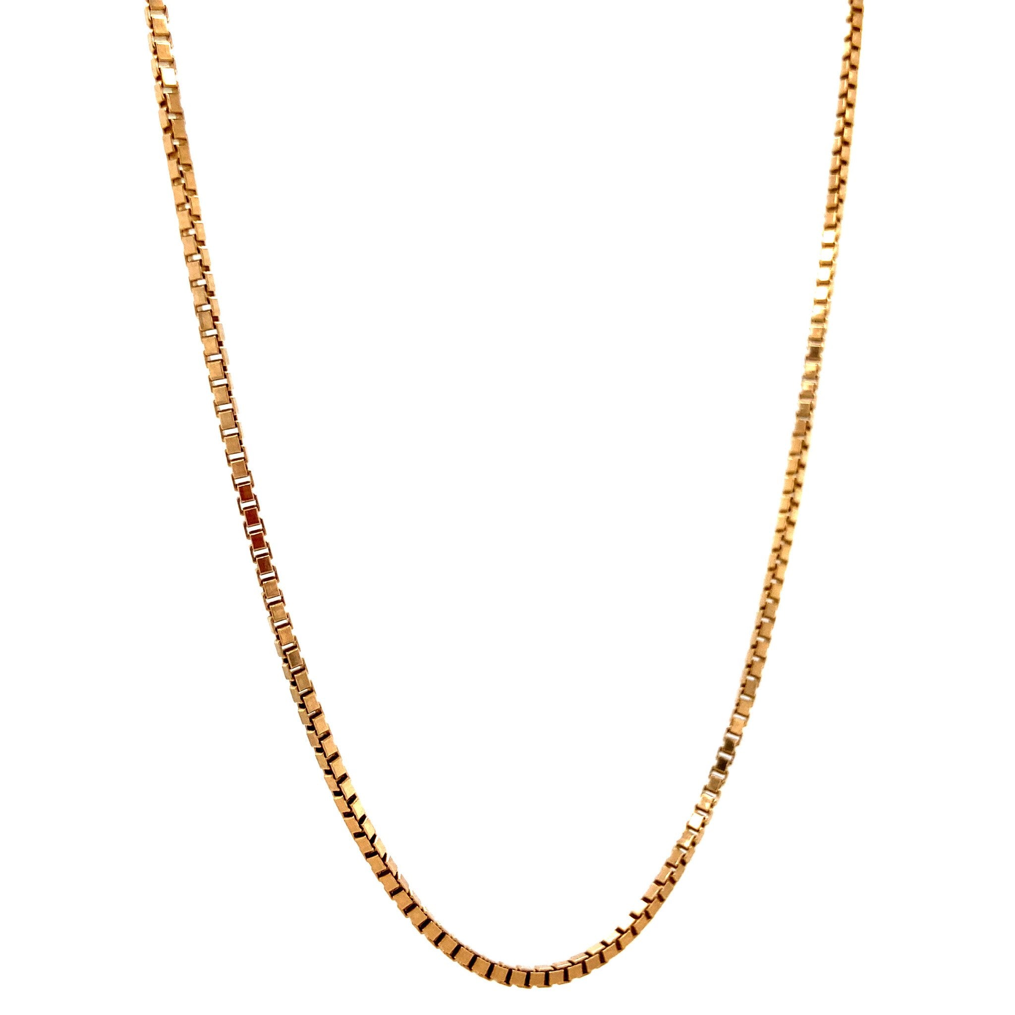 Gold length necklace Venetian 44-48 cm 14 karat